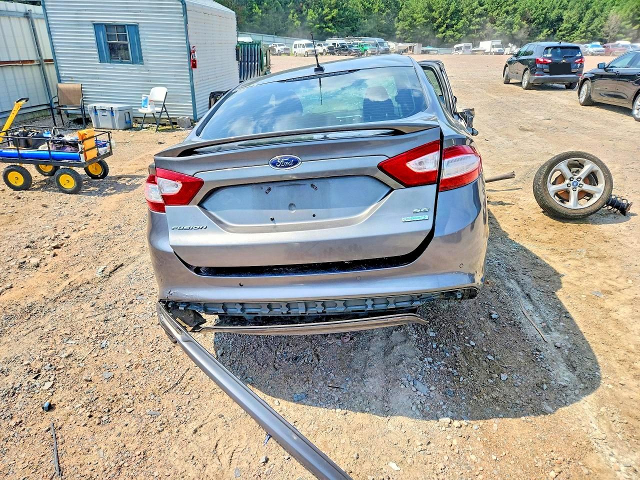 2013 Ford Fusion Se Gray vin: 3FA6P0H98DR255628