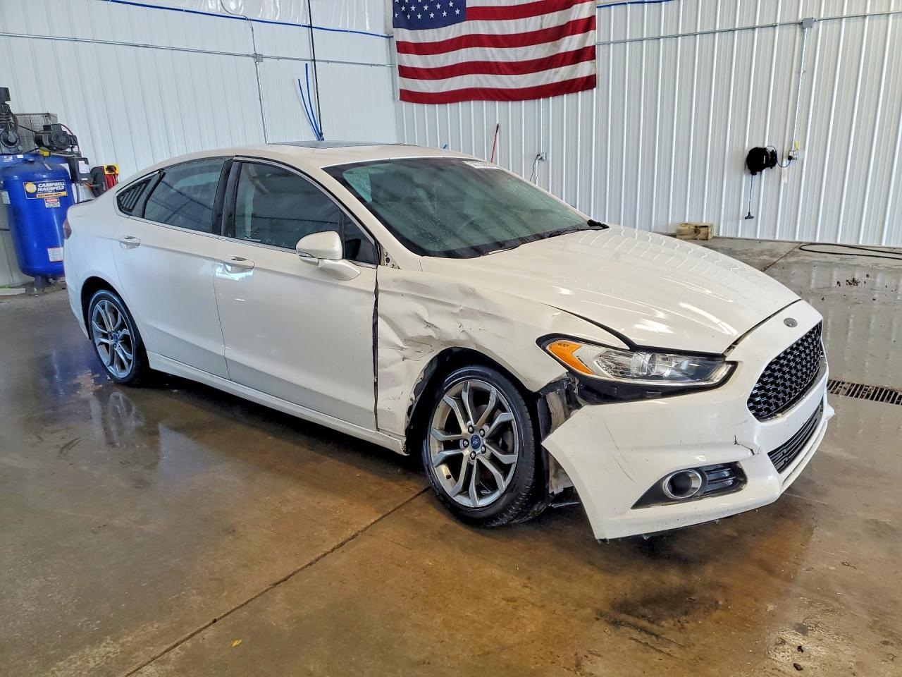 2014 Ford Fusion Se Белый vin: 3FA6P0H98ER127102