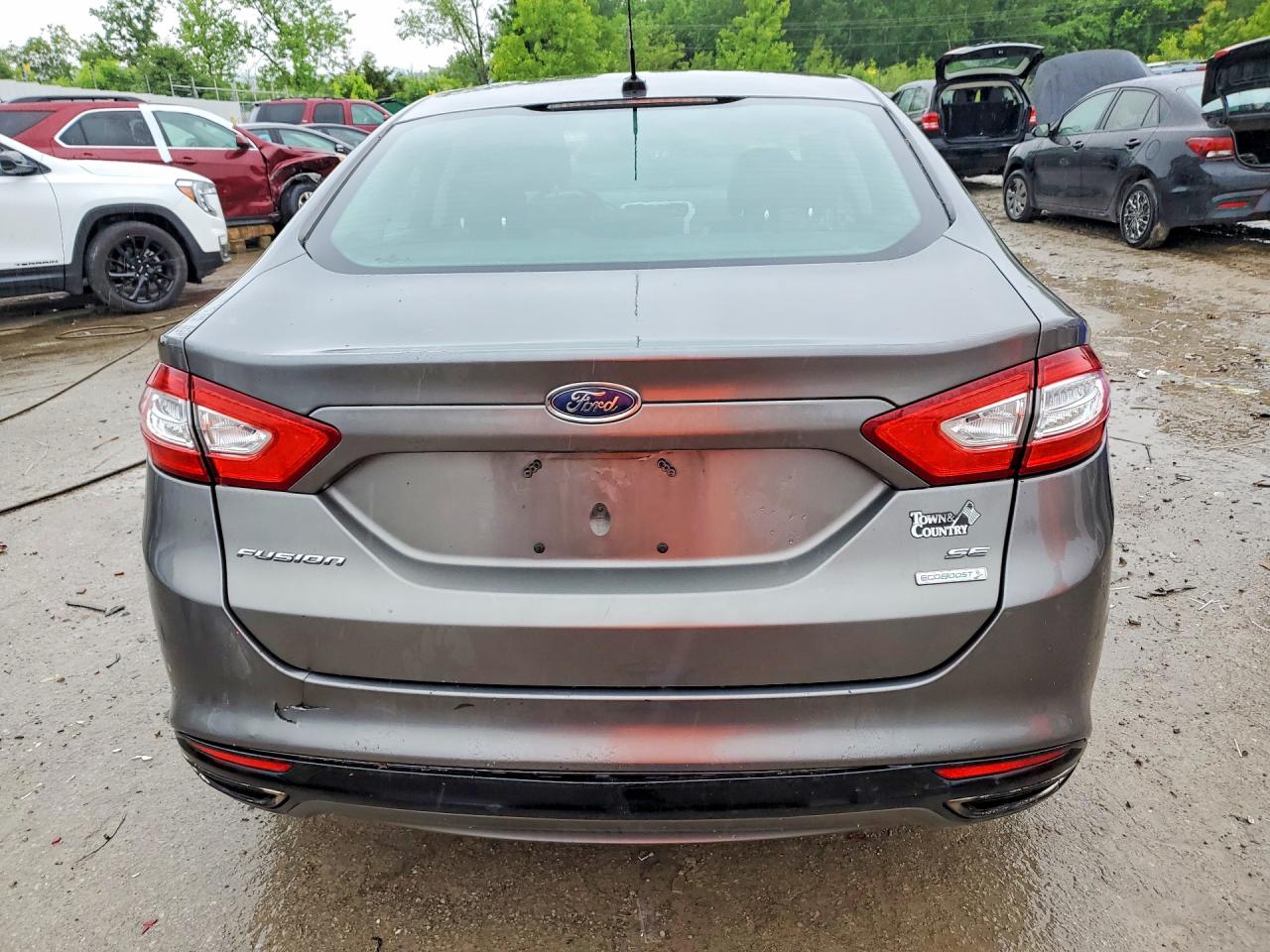 2014 Ford Fusion Se Gray vin: 3FA6P0H98ER245554