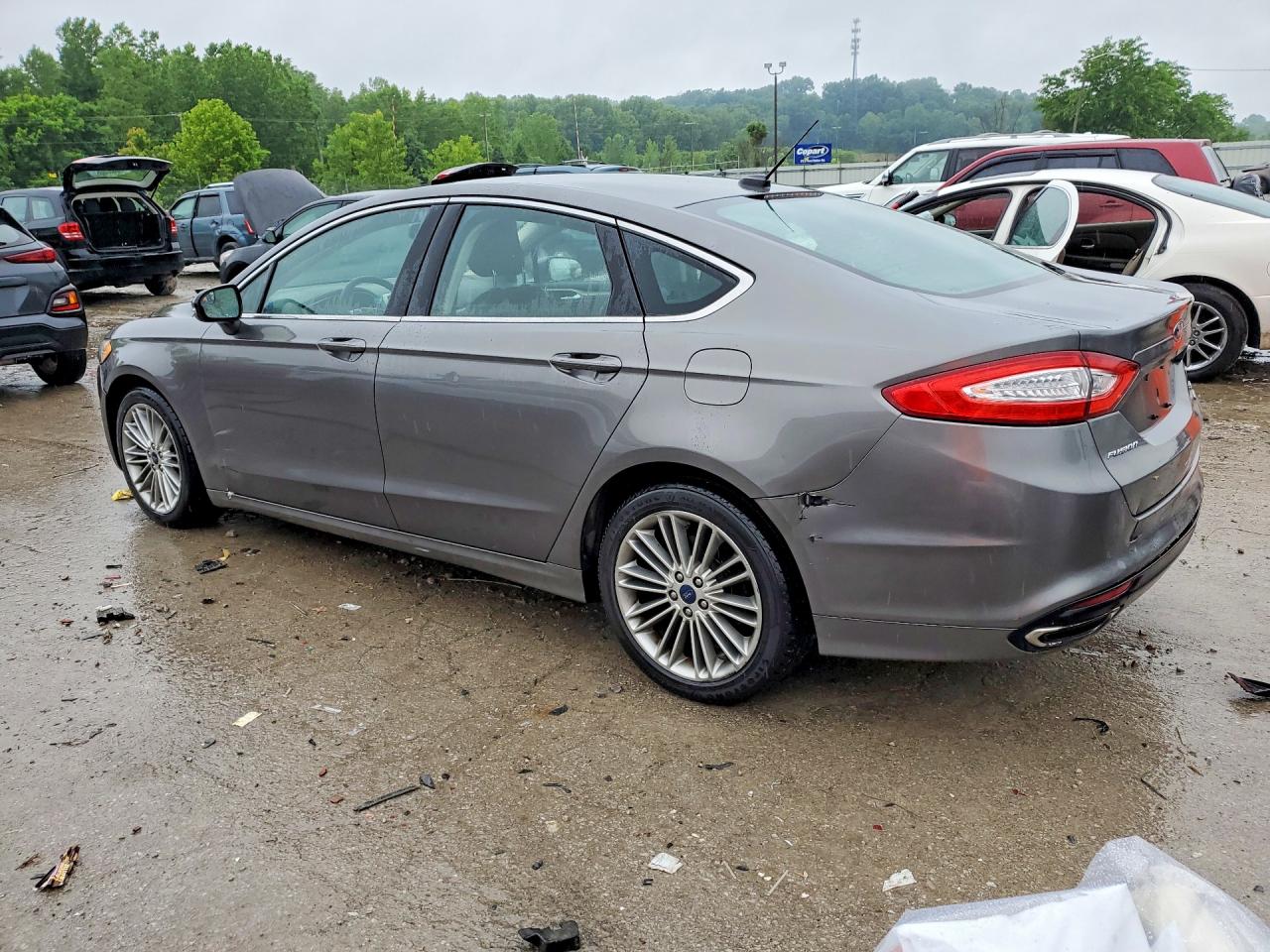 2014 Ford Fusion Se Gray vin: 3FA6P0H98ER245554