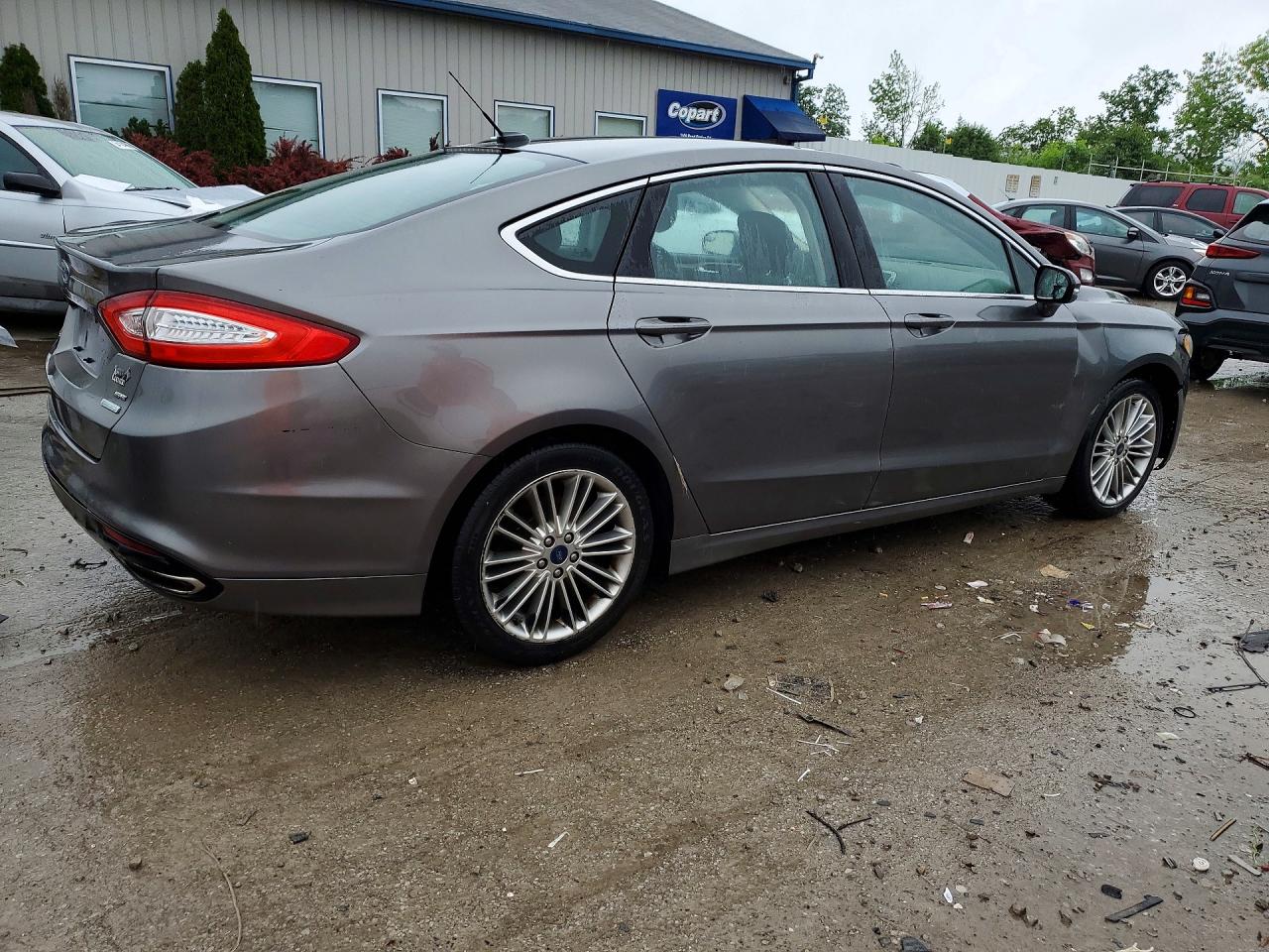 2014 Ford Fusion Se Gray vin: 3FA6P0H98ER245554