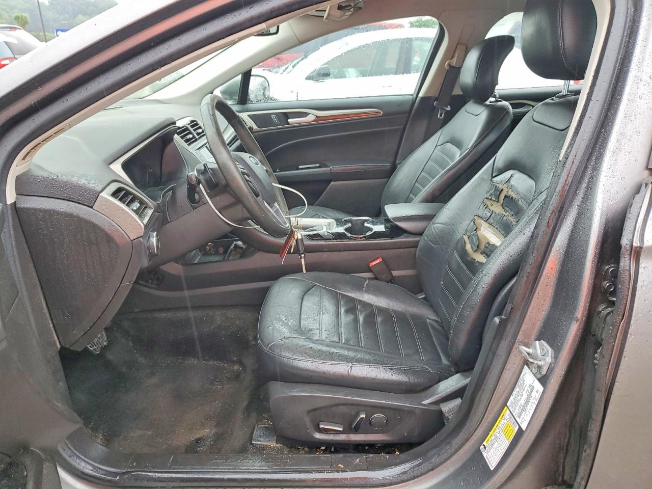2014 Ford Fusion Se Gray vin: 3FA6P0H98ER245554