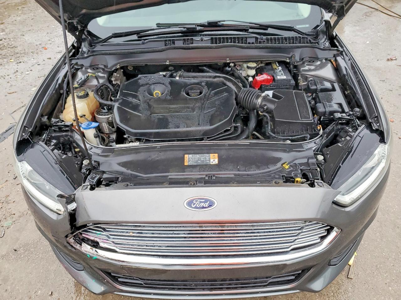 2014 Ford Fusion Se Gray vin: 3FA6P0H98ER245554