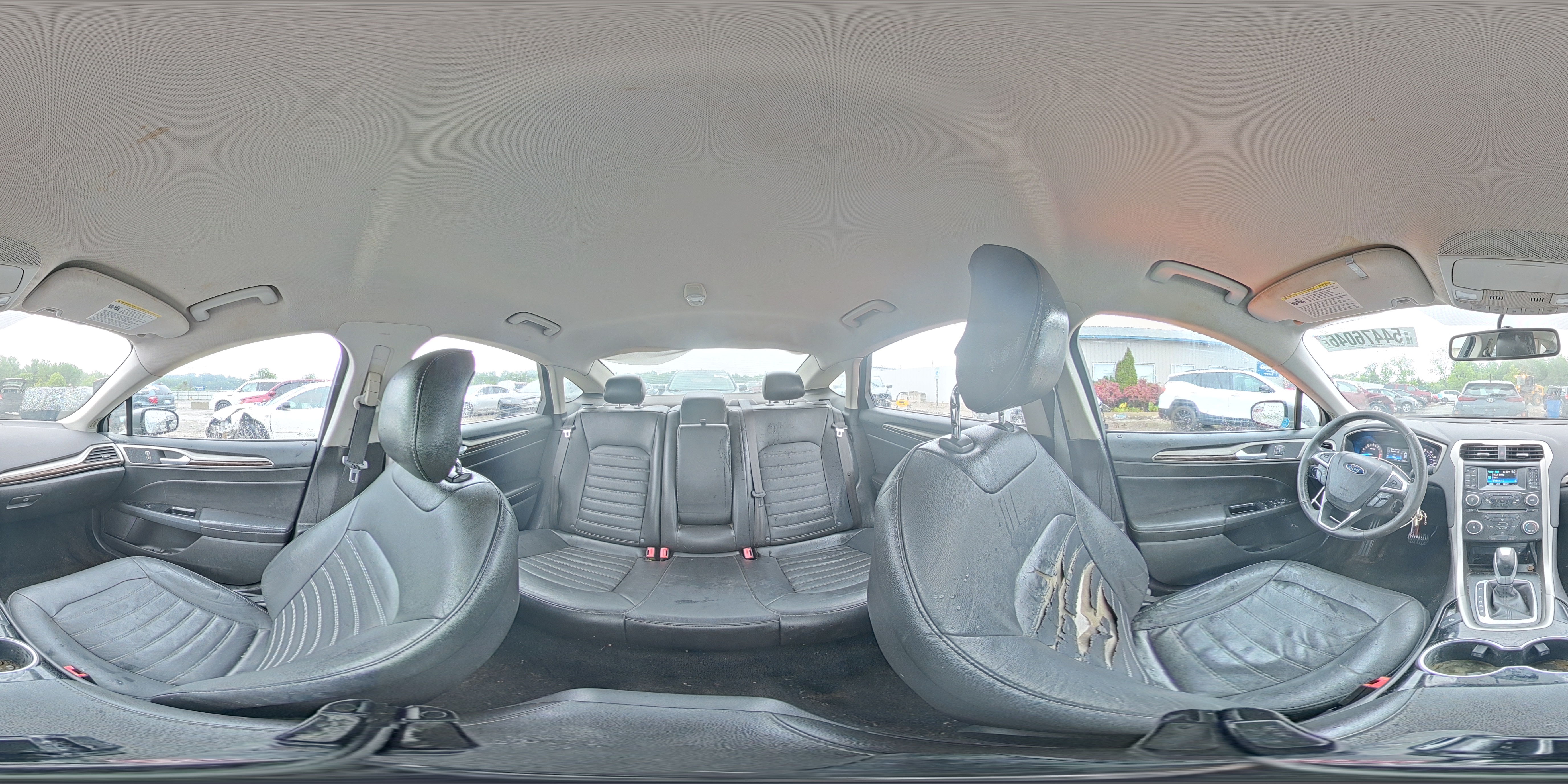 2014 Ford Fusion Se Gray vin: 3FA6P0H98ER245554