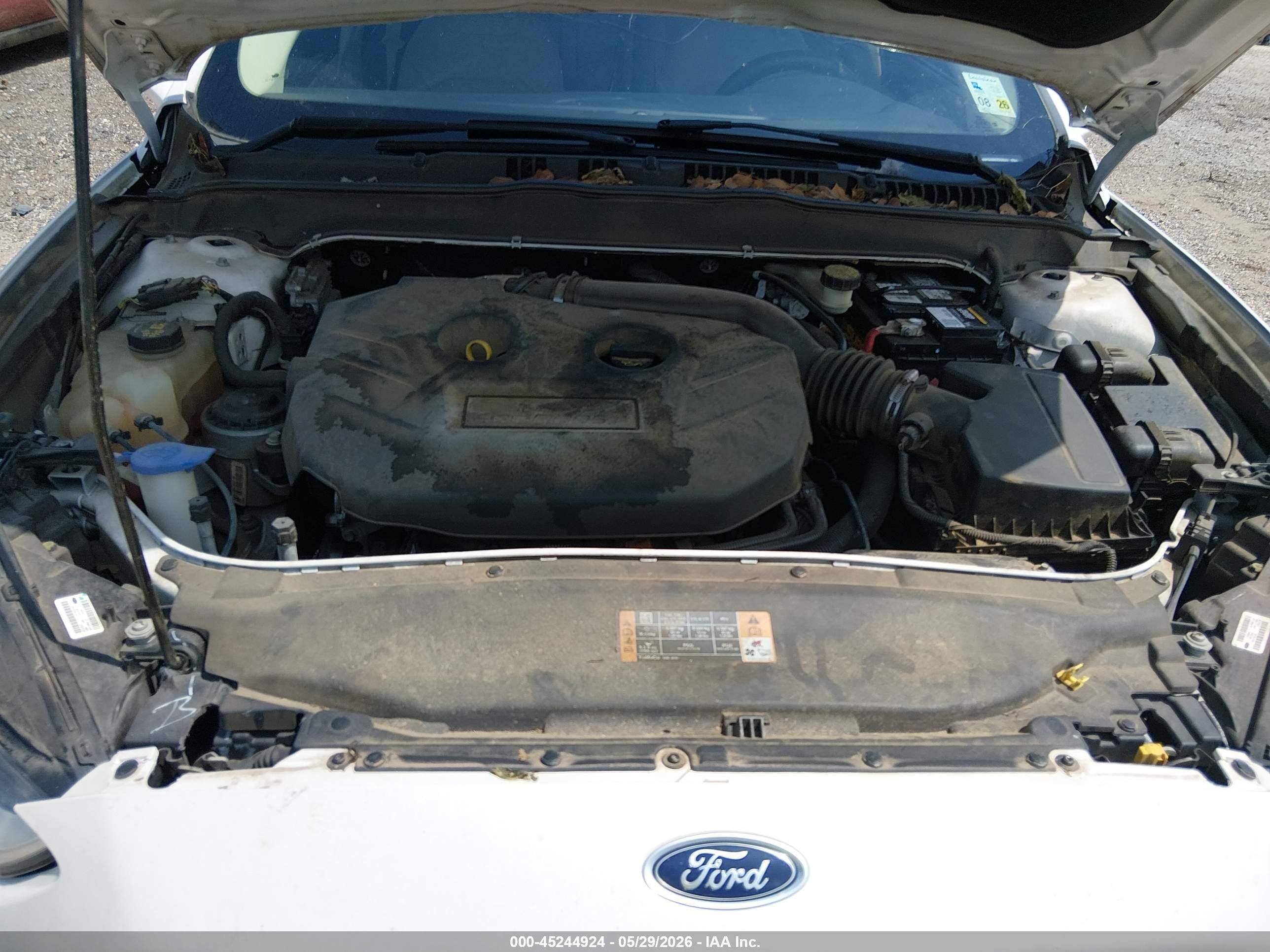 2014 Ford Fusion Se White vin: 3FA6P0H98ER290929