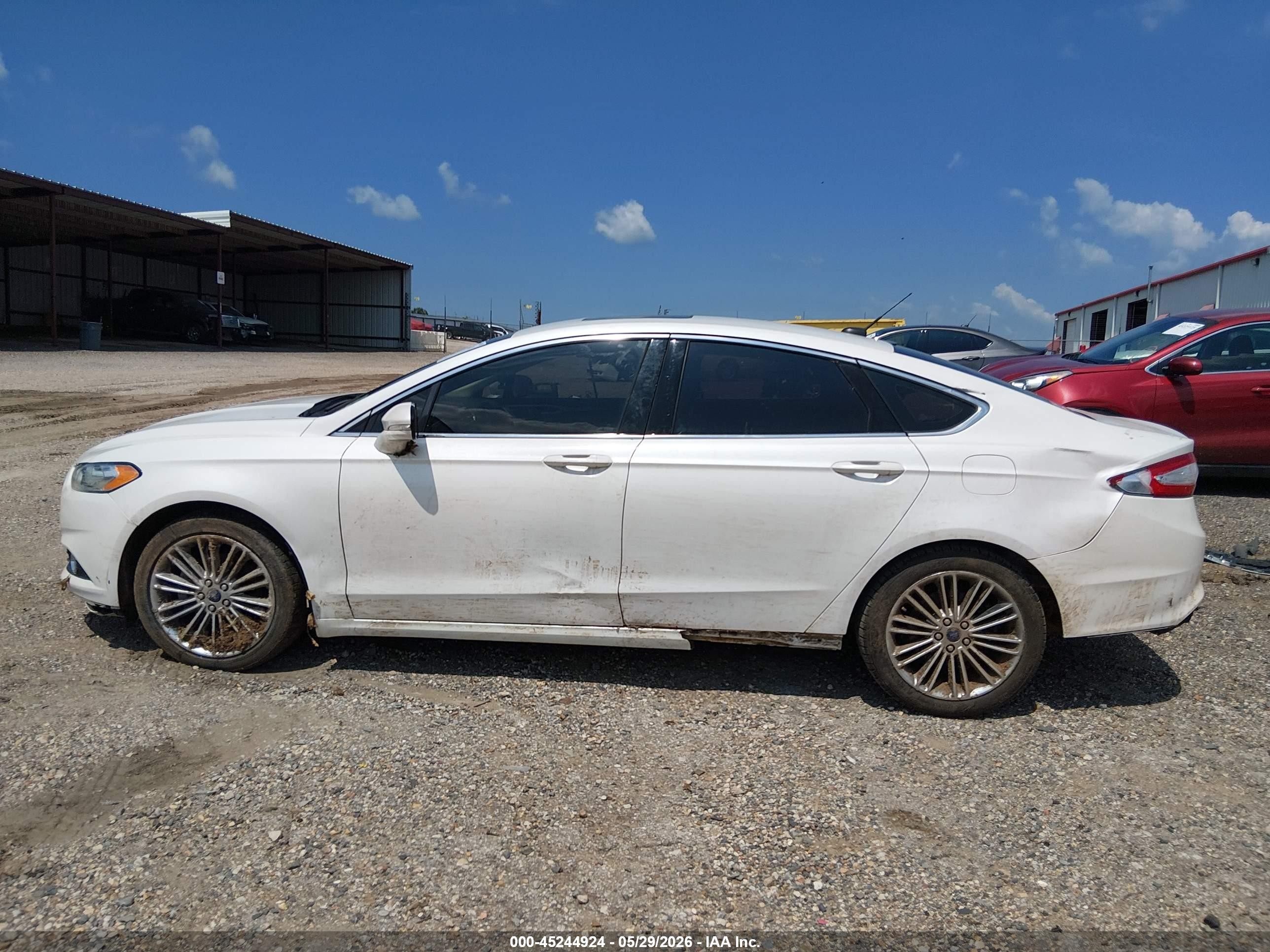 2014 Ford Fusion Se White vin: 3FA6P0H98ER290929