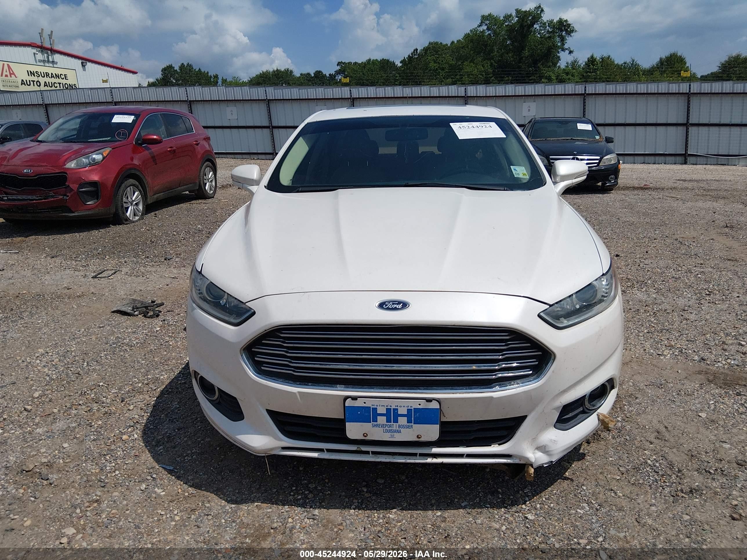 2014 Ford Fusion Se White vin: 3FA6P0H98ER290929