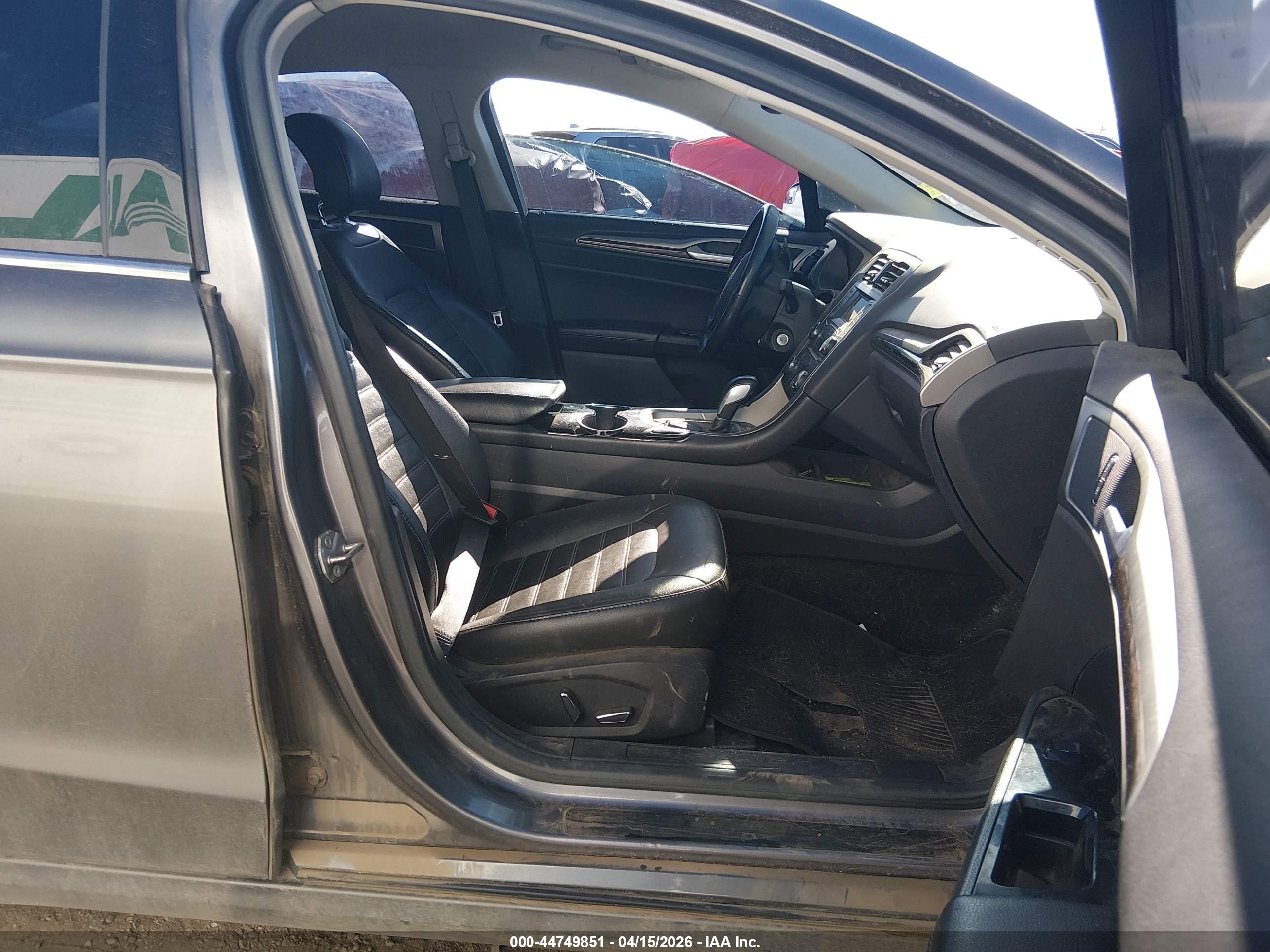 2014 Ford Fusion Se Gray vin: 3FA6P0H98ER319717
