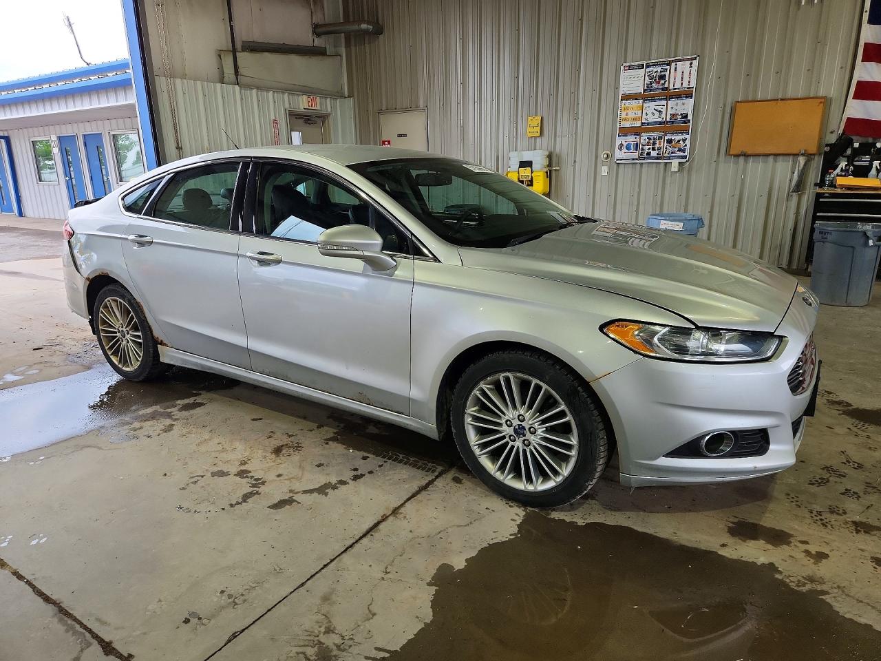 2014 Ford Fusion Se Silver vin: 3FA6P0H98ER320124