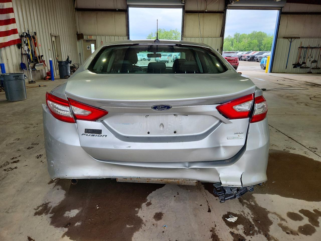 2014 Ford Fusion Se Silver vin: 3FA6P0H98ER320124