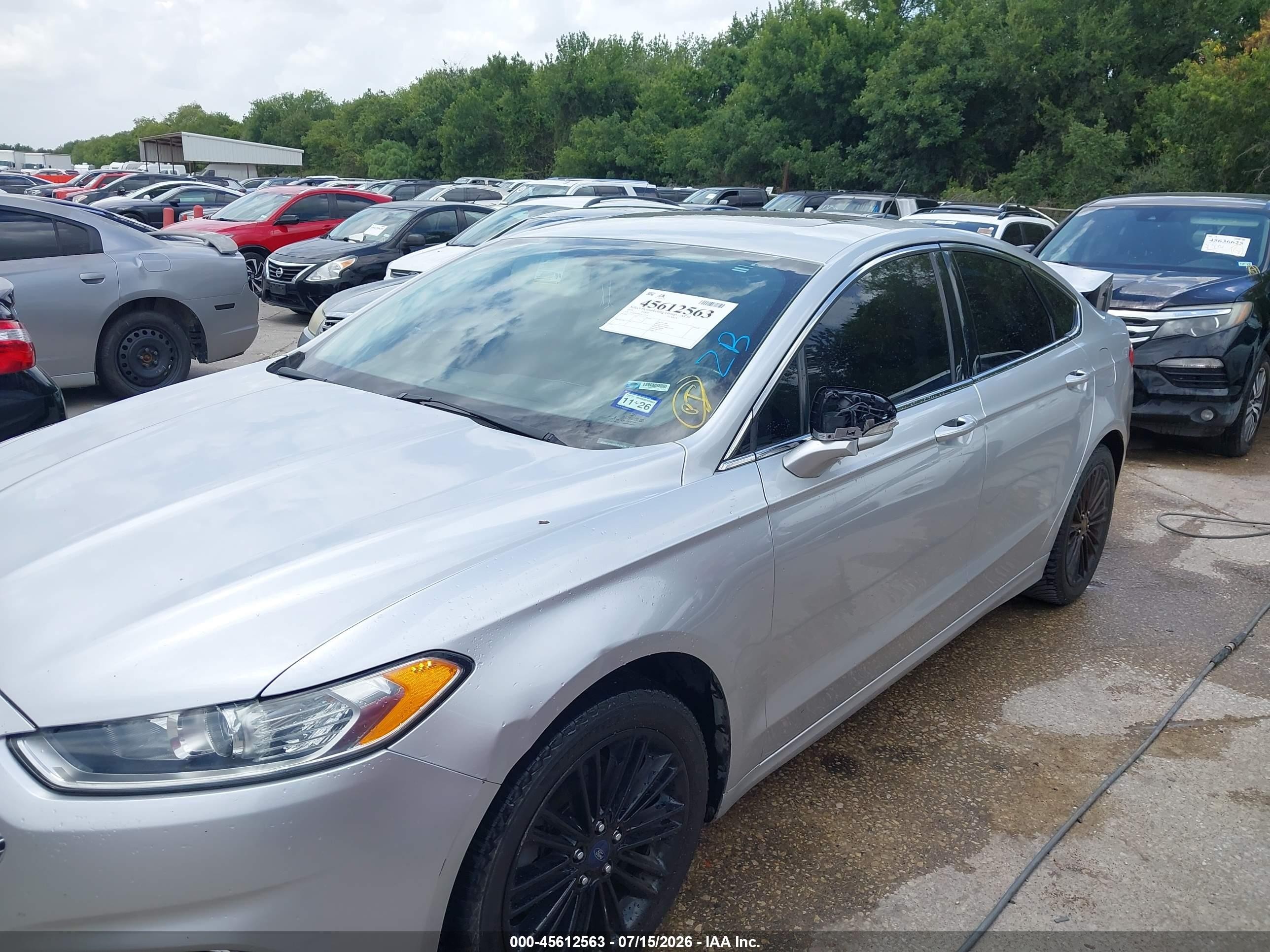 2014 Ford Fusion Se Silver vin: 3FA6P0H98ER334816