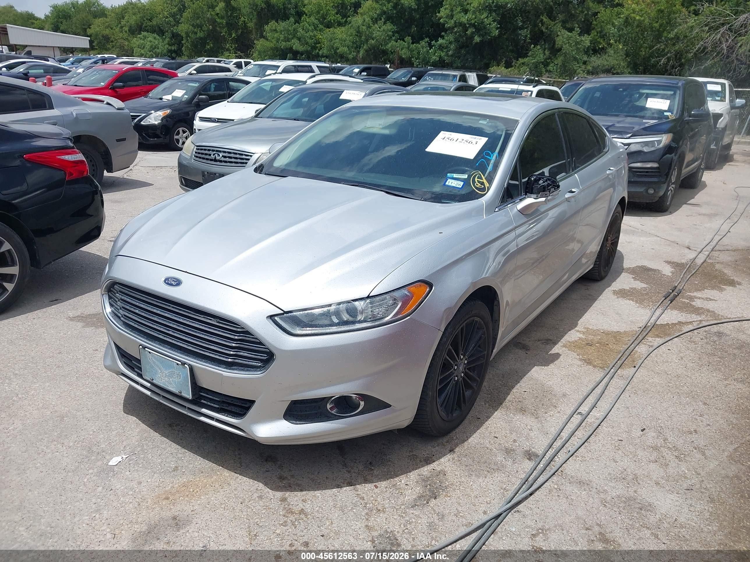 2014 Ford Fusion Se Silver vin: 3FA6P0H98ER334816