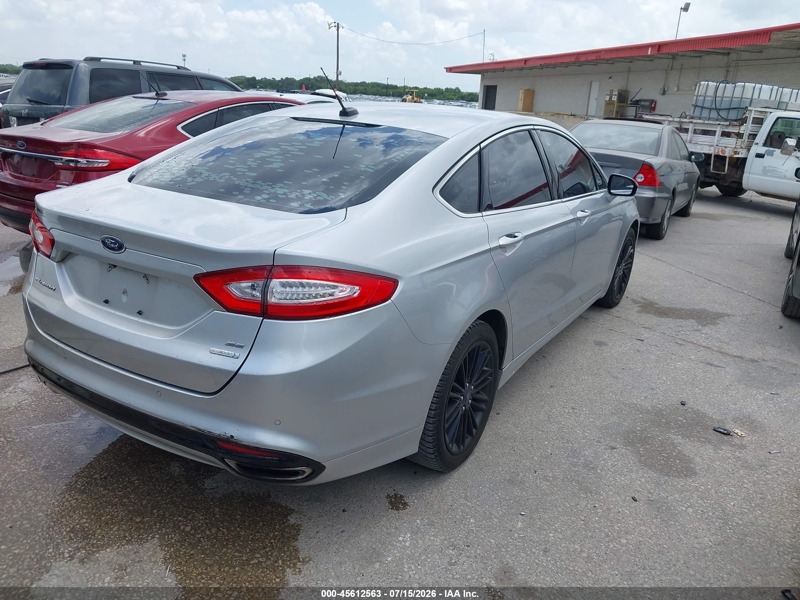 2014 Ford Fusion Se Silver vin: 3FA6P0H98ER334816