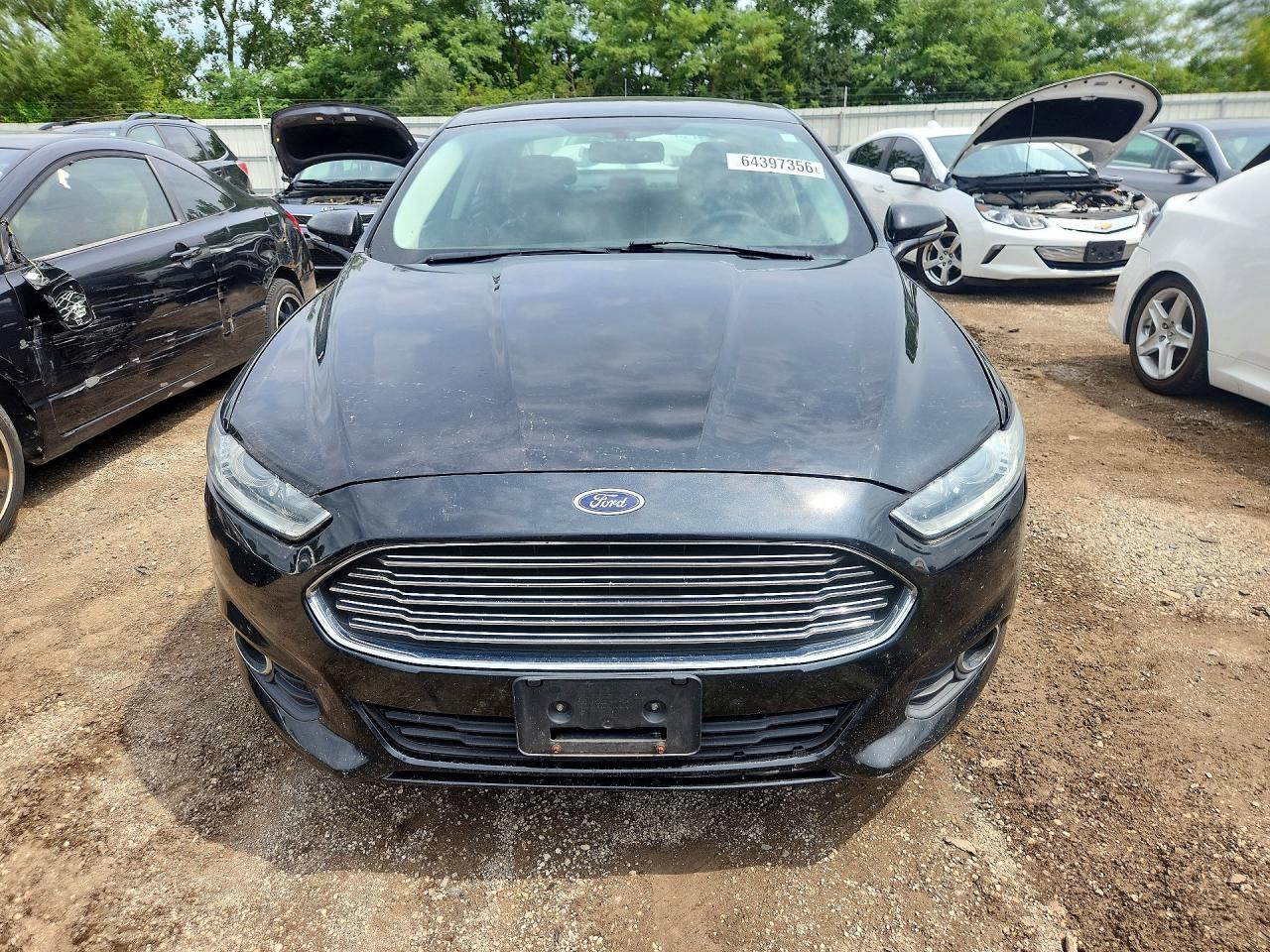 2014 Ford Fusion Se Black vin: 3FA6P0H98ER345251
