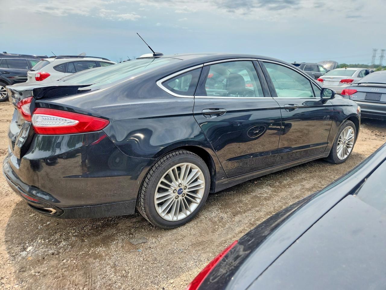 2014 Ford Fusion Se Black vin: 3FA6P0H98ER345251