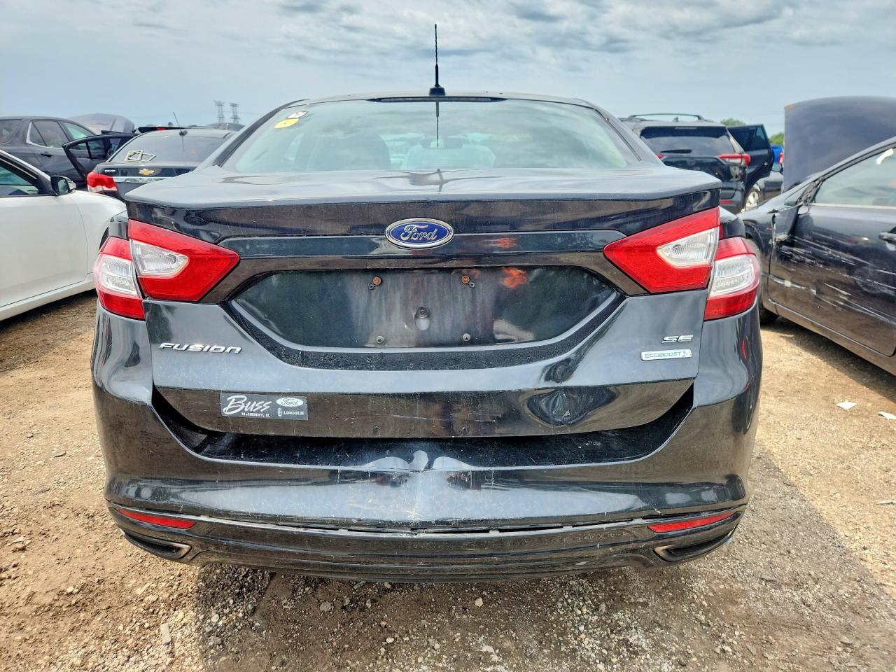 2014 Ford Fusion Se Black vin: 3FA6P0H98ER345251