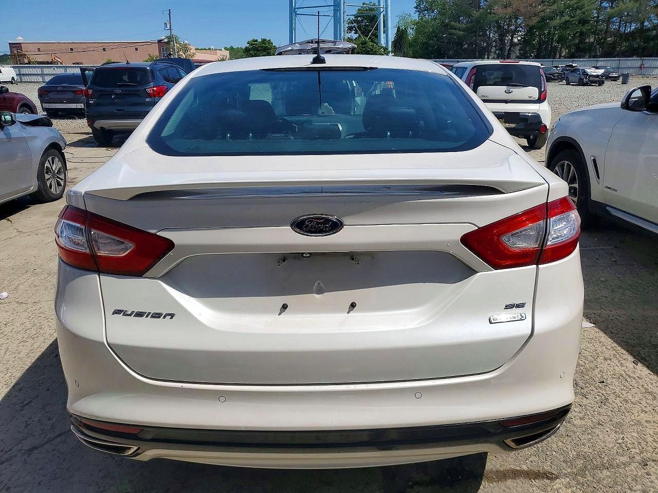 2014 Ford Fusion Se White vin: 3FA6P0H98ER385202