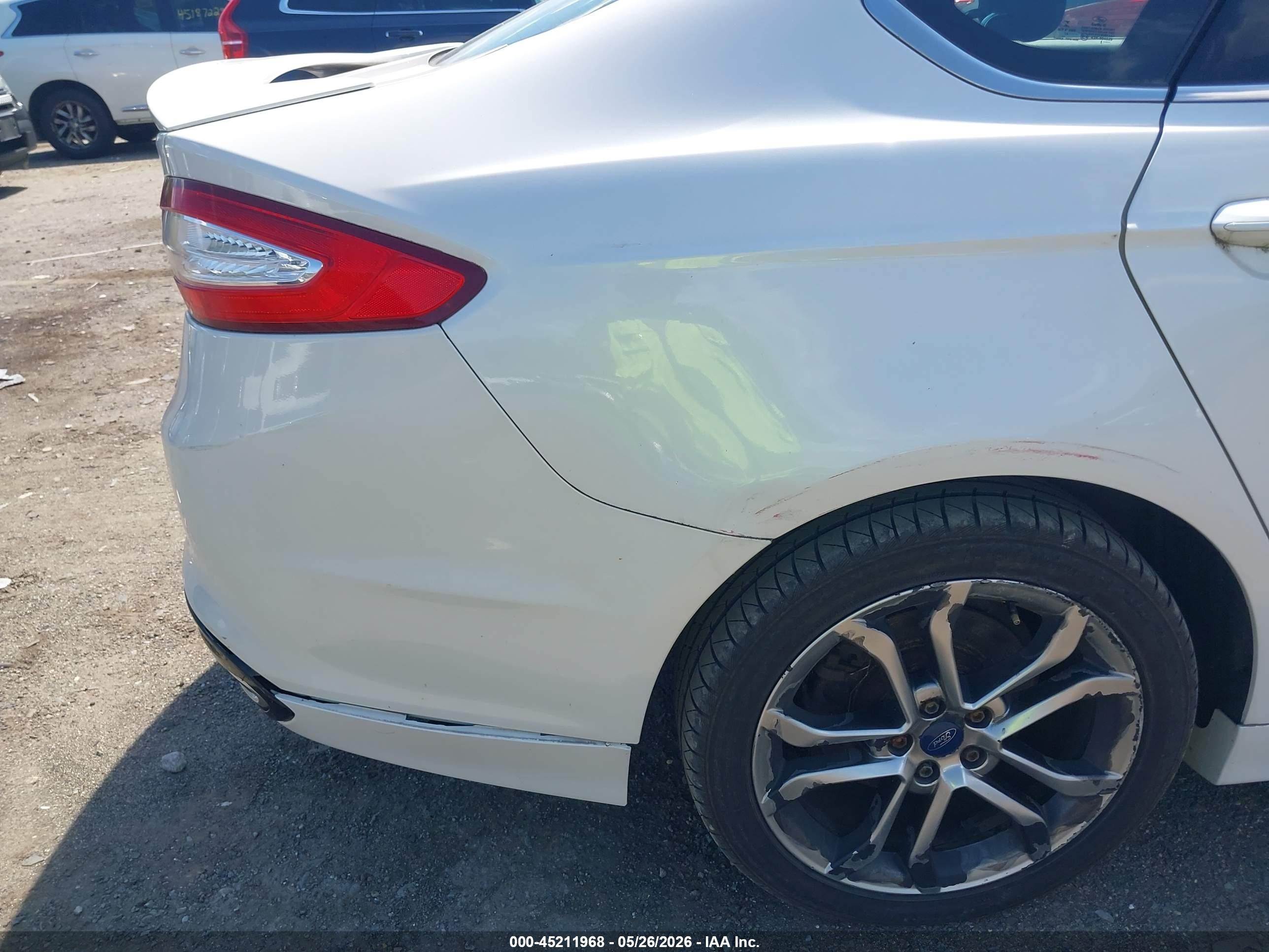 2015 Ford Fusion Se White vin: 3FA6P0H98FR148503