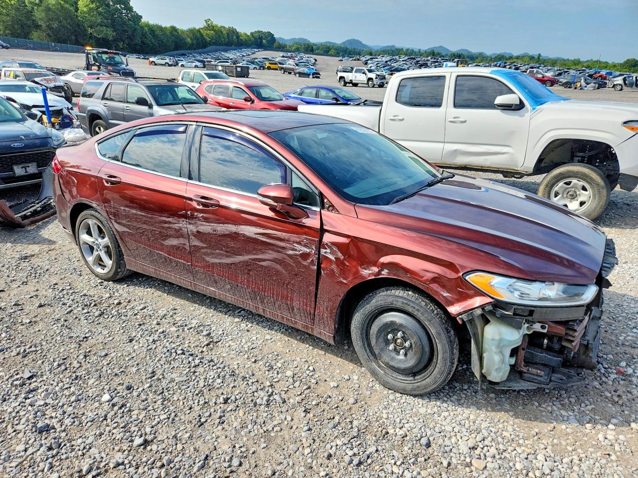 2015 Ford Fusion Se Burgundy vin: 3FA6P0H98FR159033