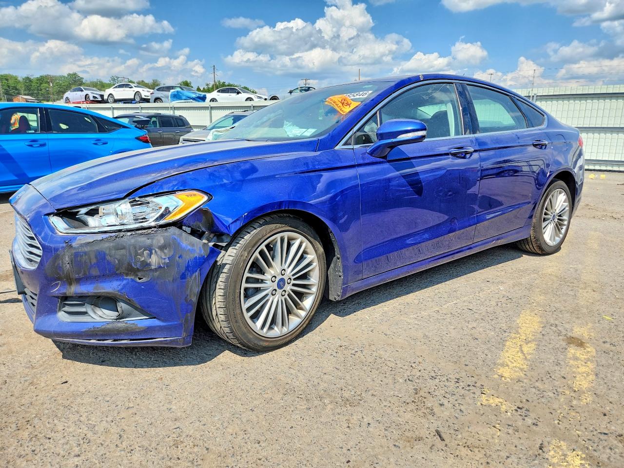 2015 Ford Fusion Se Blue vin: 3FA6P0H98FR217819