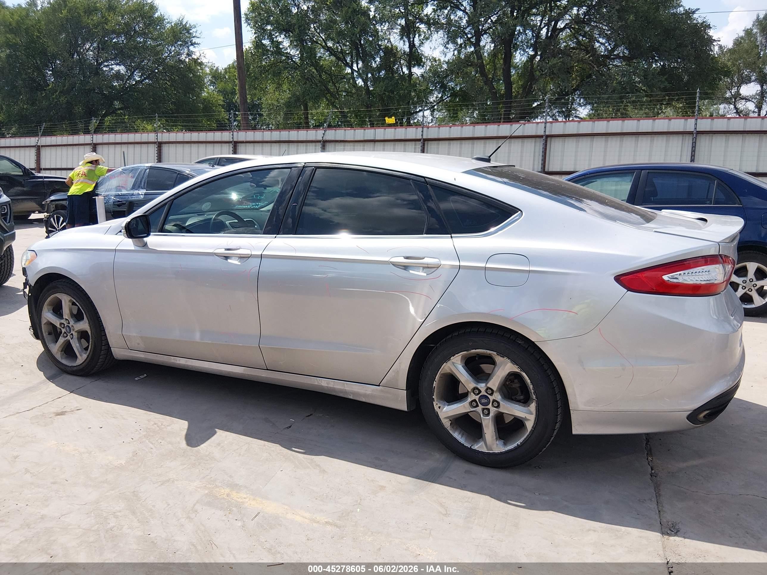 2015 Ford Fusion Se Silver vin: 3FA6P0H98FR283383