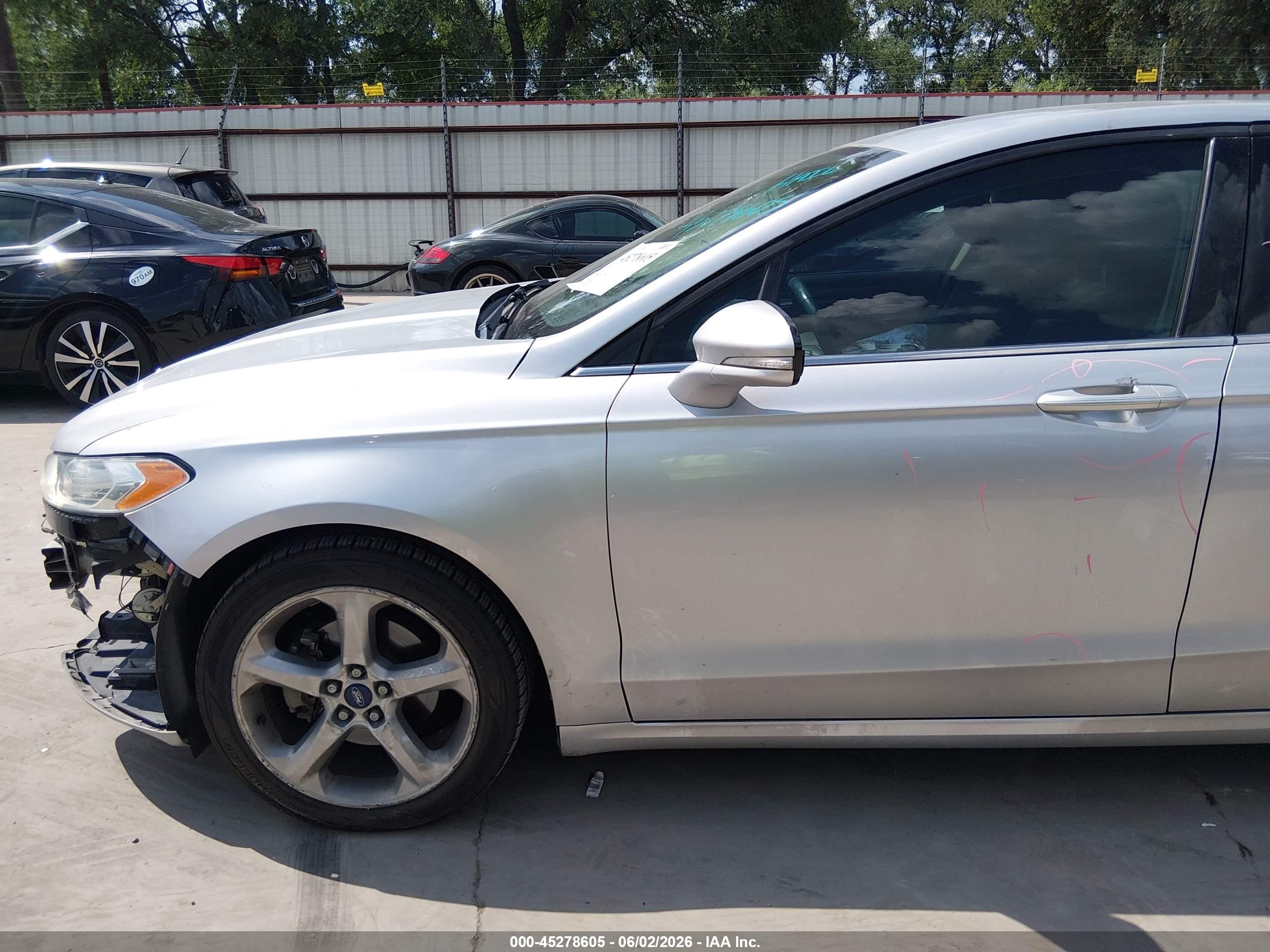 2015 Ford Fusion Se Silver vin: 3FA6P0H98FR283383