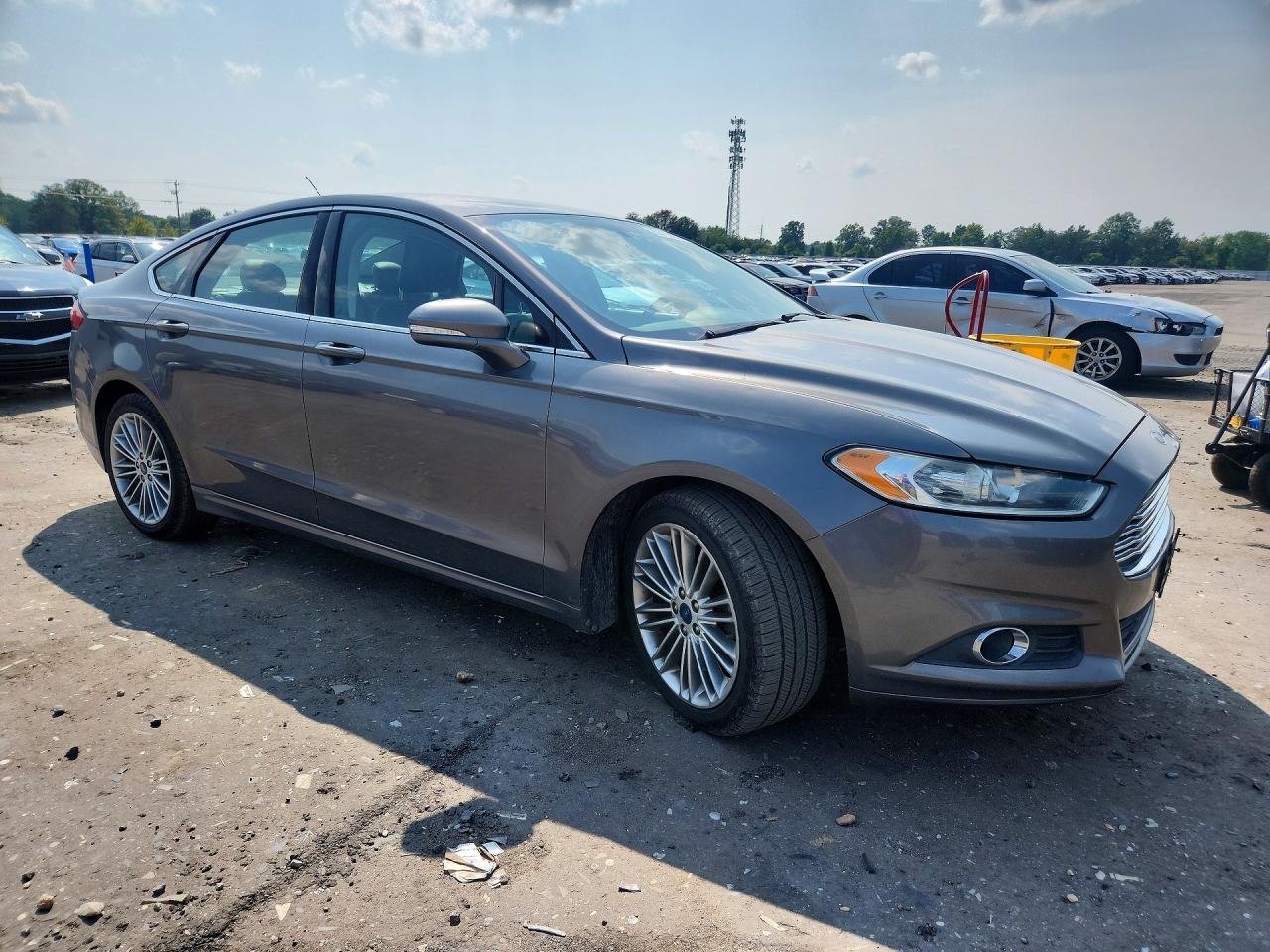 2013 Ford Fusion Se Gray vin: 3FA6P0H99DR261745