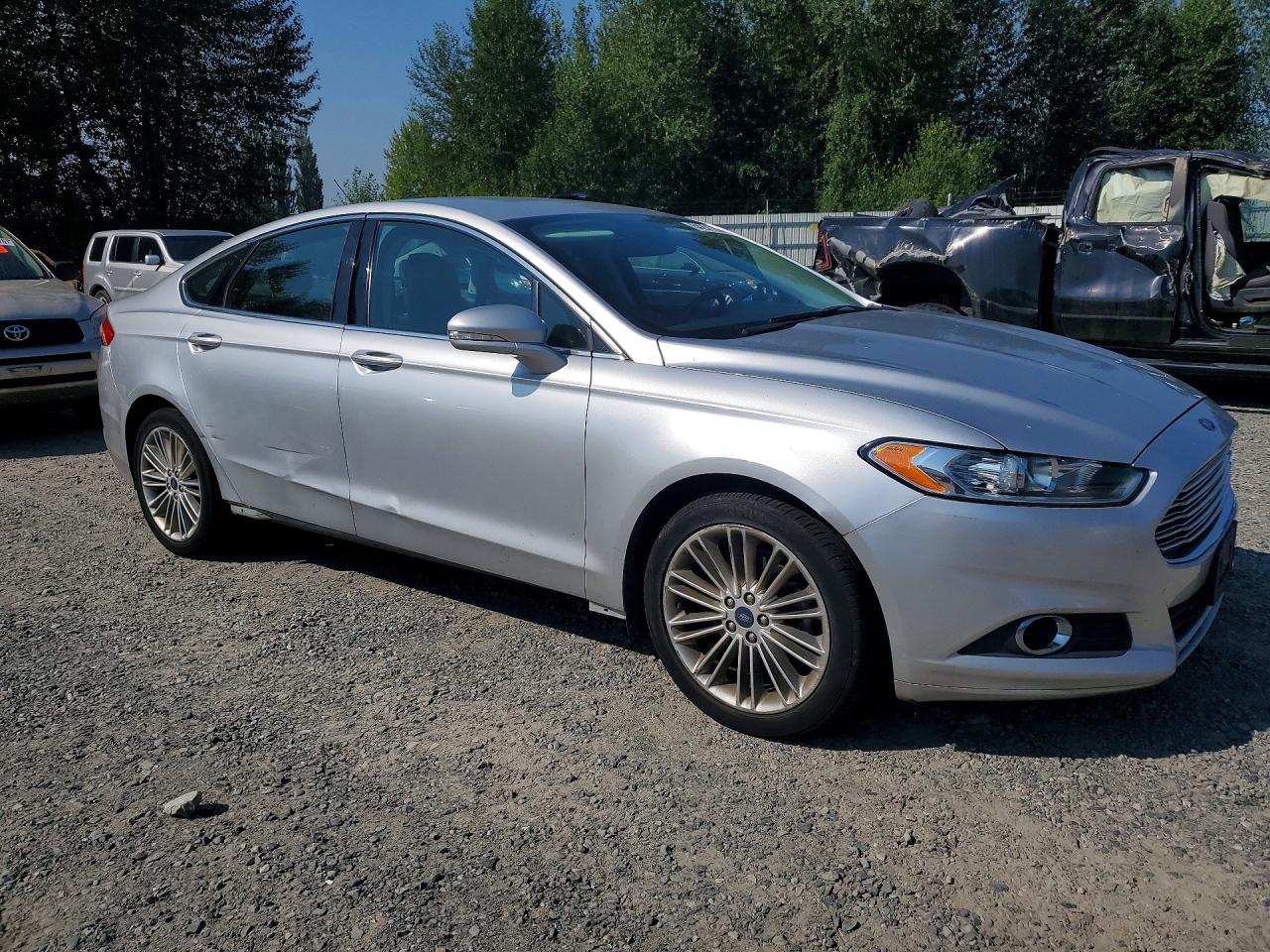 2013 Ford Fusion Se Silver vin: 3FA6P0H99DR297824