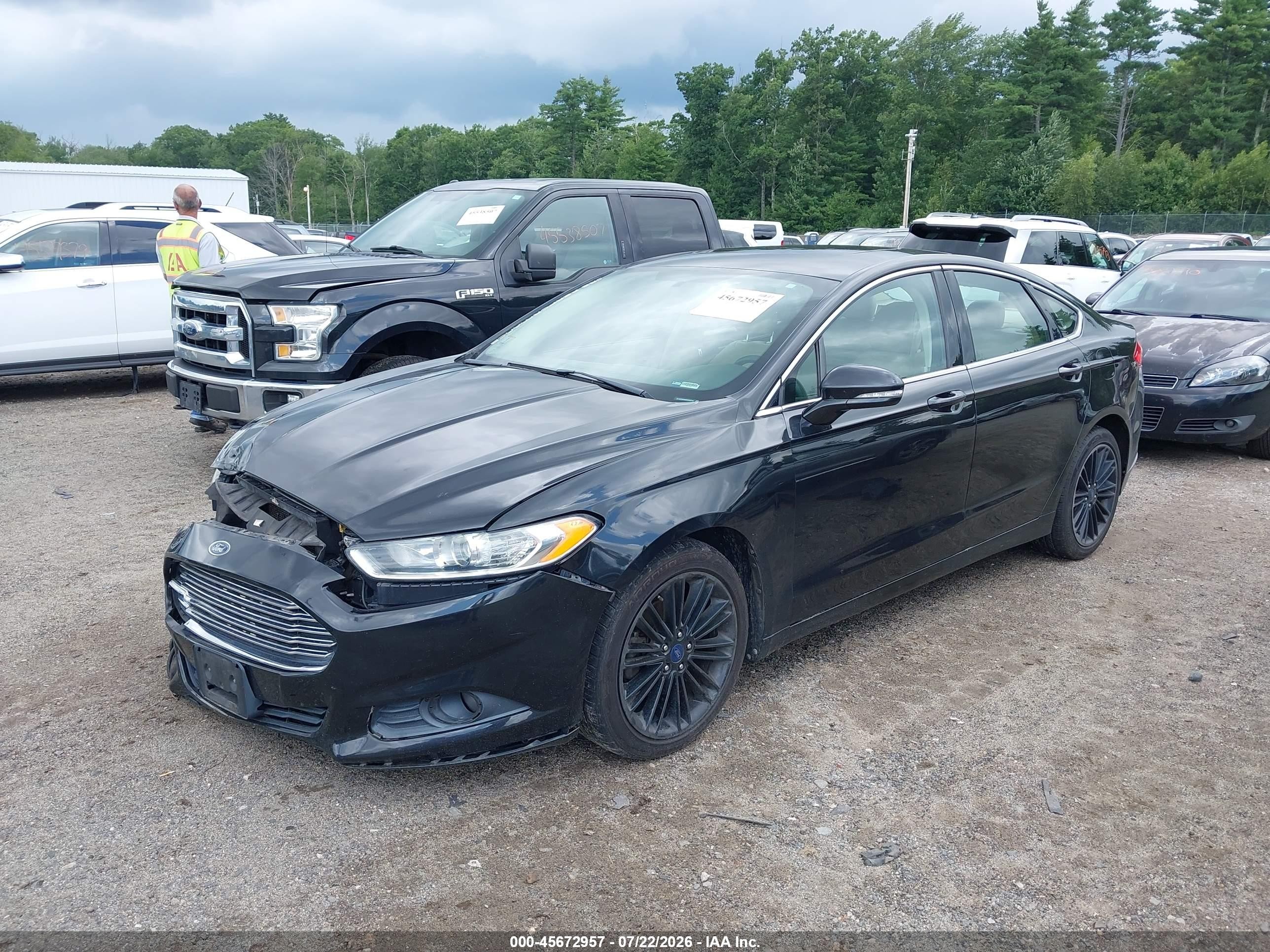 2013 Ford Fusion Se Black vin: 3FA6P0H99DR335794