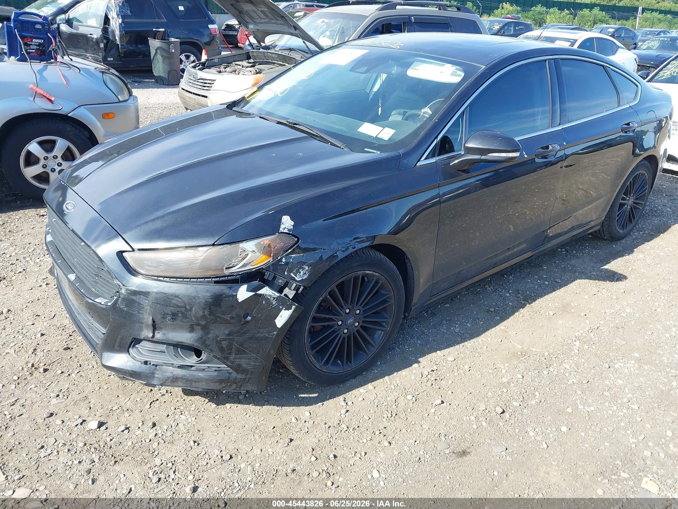2014 Ford Fusion Se Черный vin: 3FA6P0H99ER167933