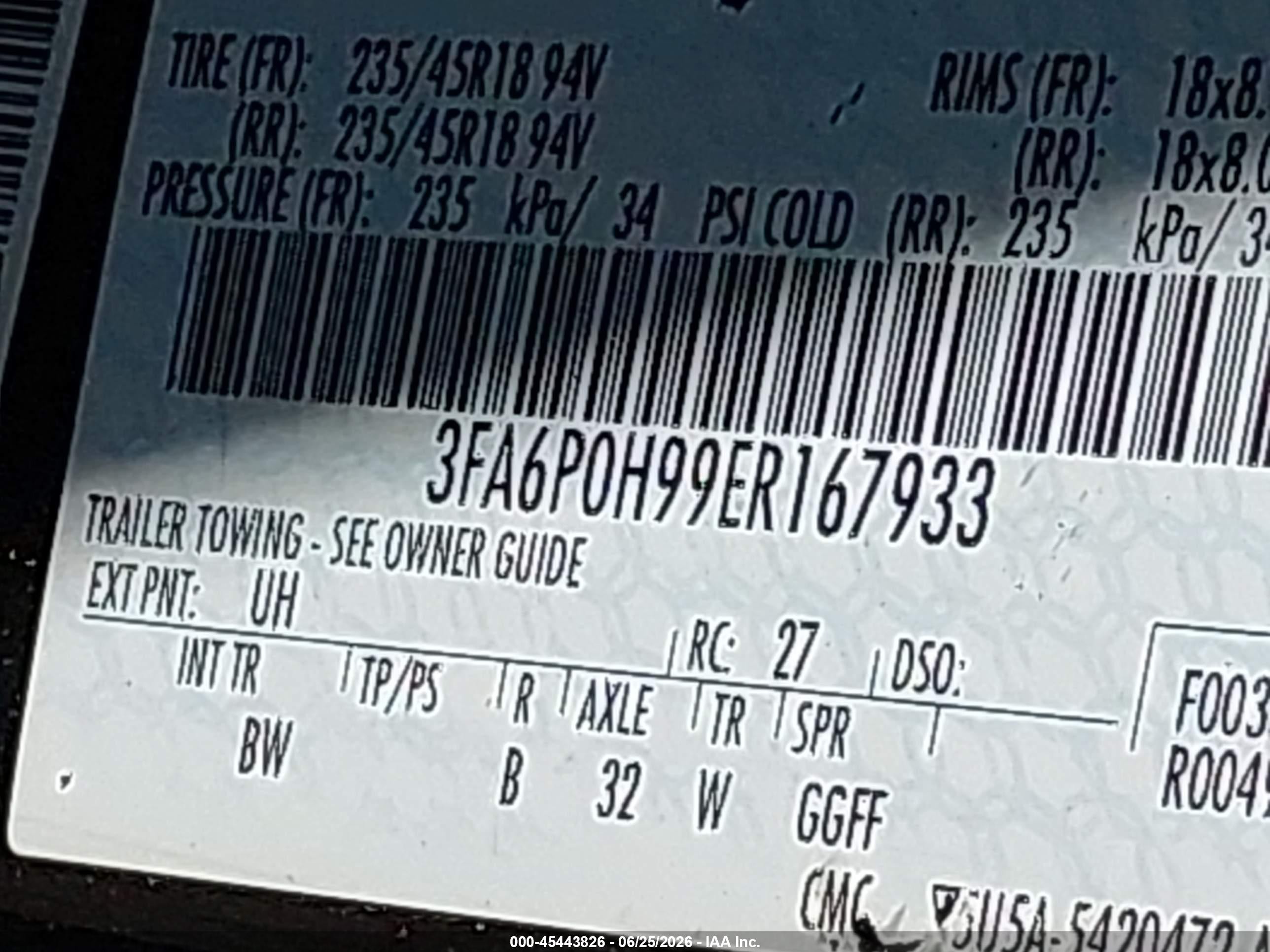 2014 Ford Fusion Se Черный vin: 3FA6P0H99ER167933