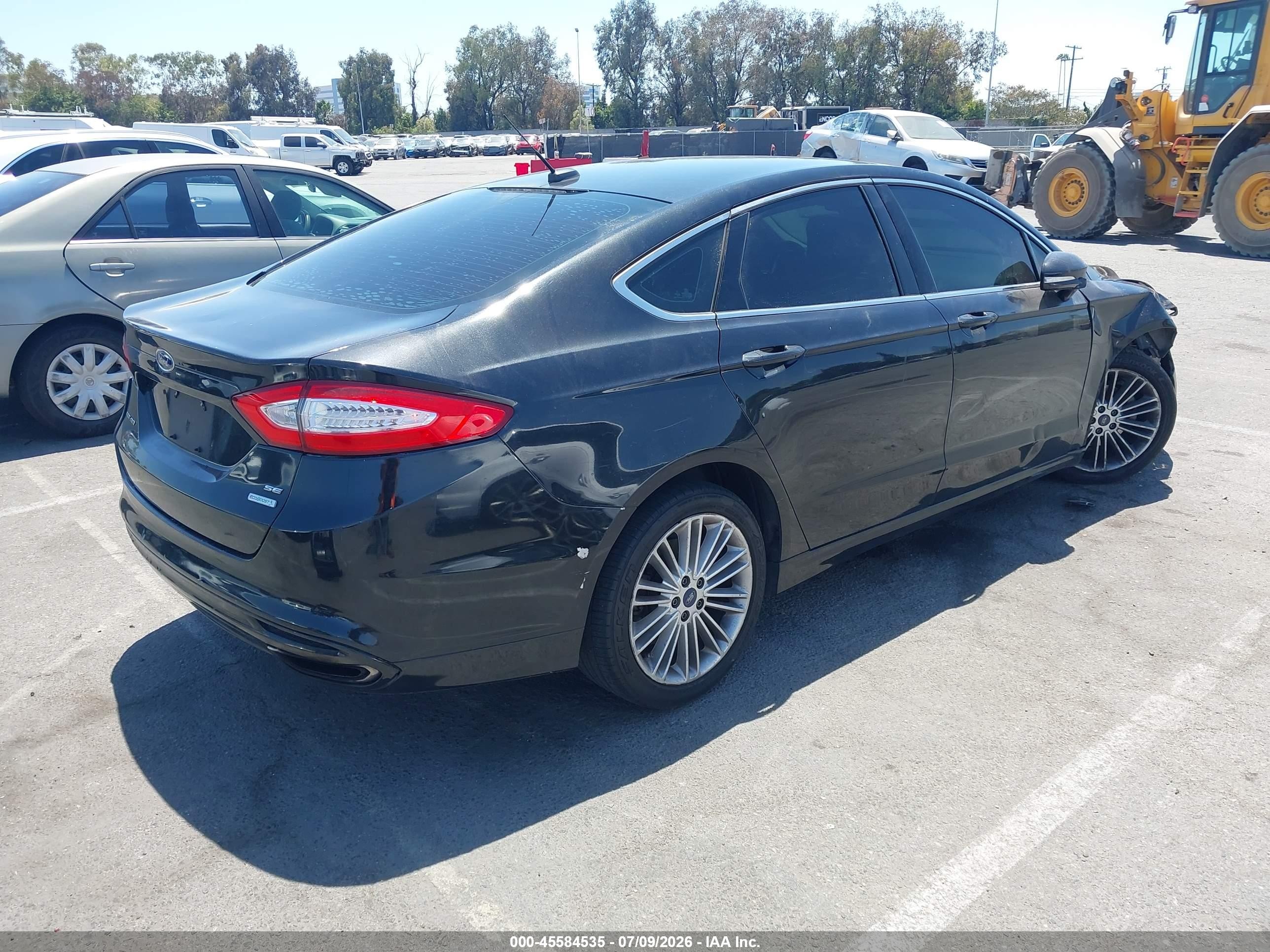 2014 Ford Fusion Se Black vin: 3FA6P0H99ER179905