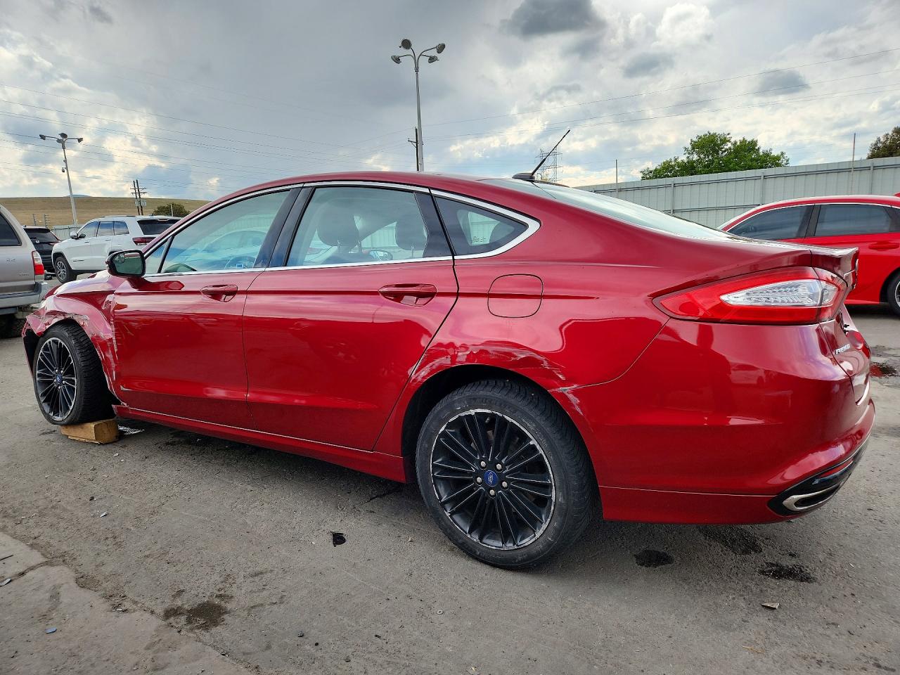 2014 Ford Fusion Se Red vin: 3FA6P0H99ER212014