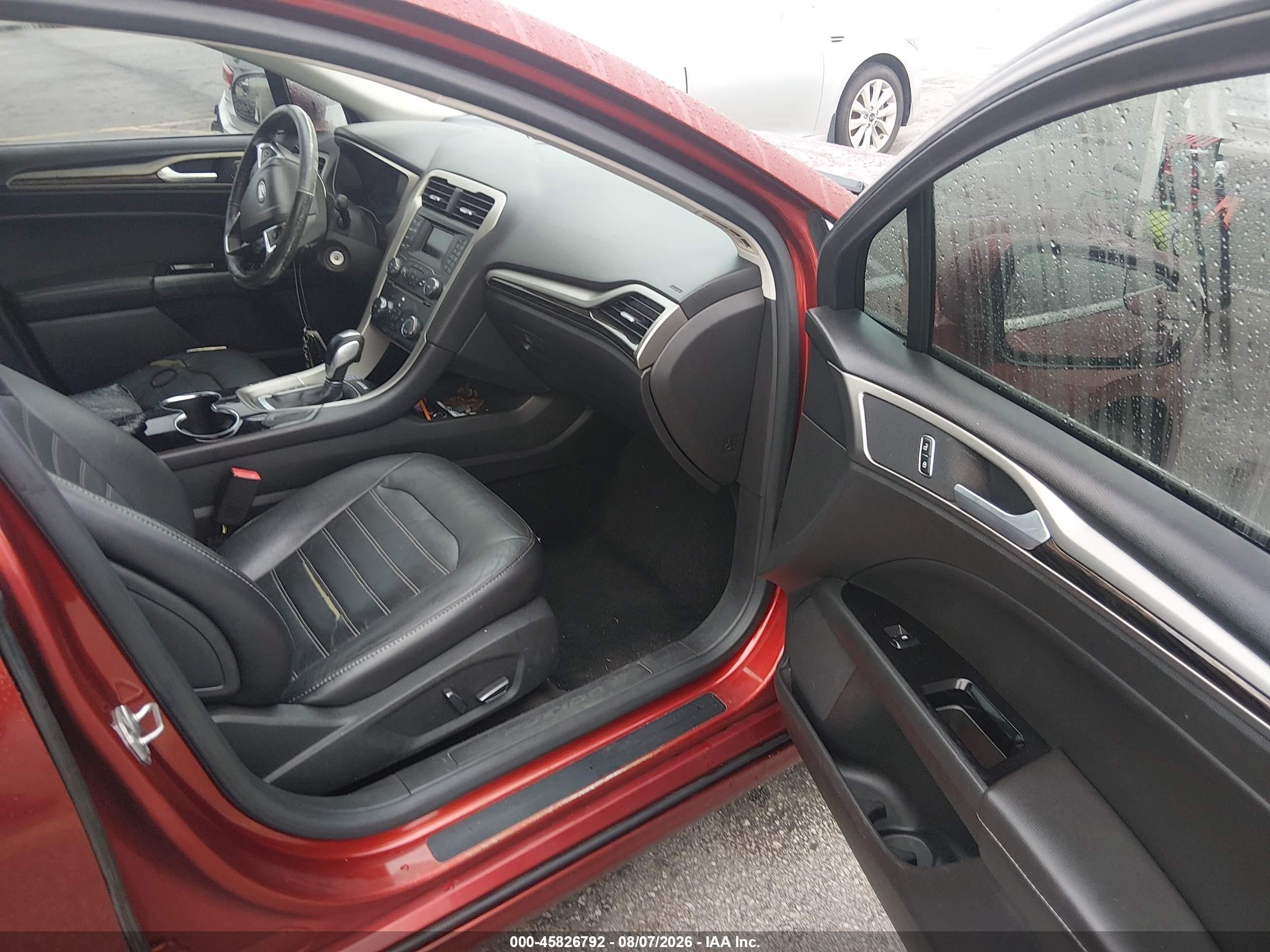 2014 Ford Fusion Se Maroon vin: 3FA6P0H99ER258314