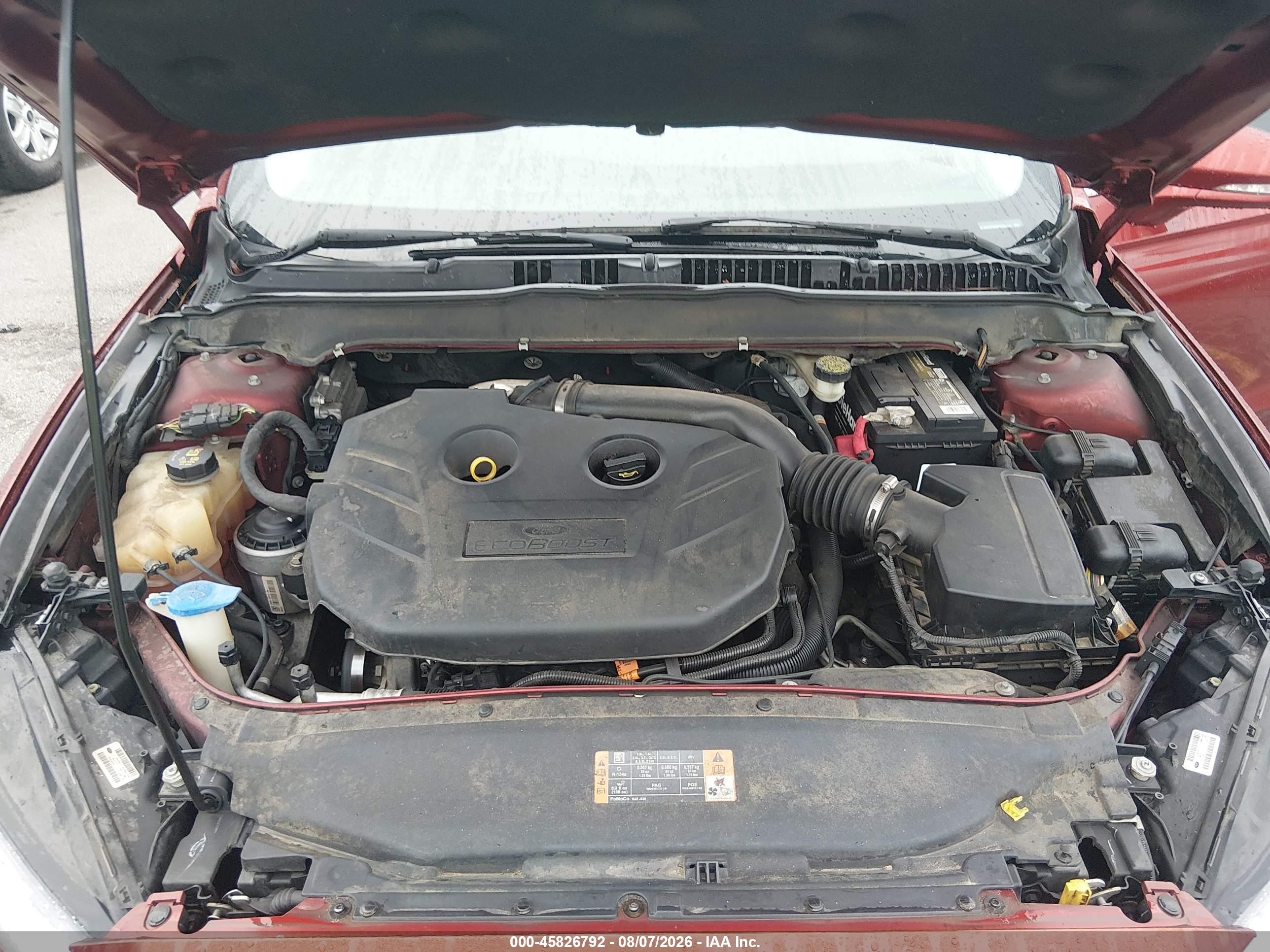 2014 Ford Fusion Se Maroon vin: 3FA6P0H99ER258314