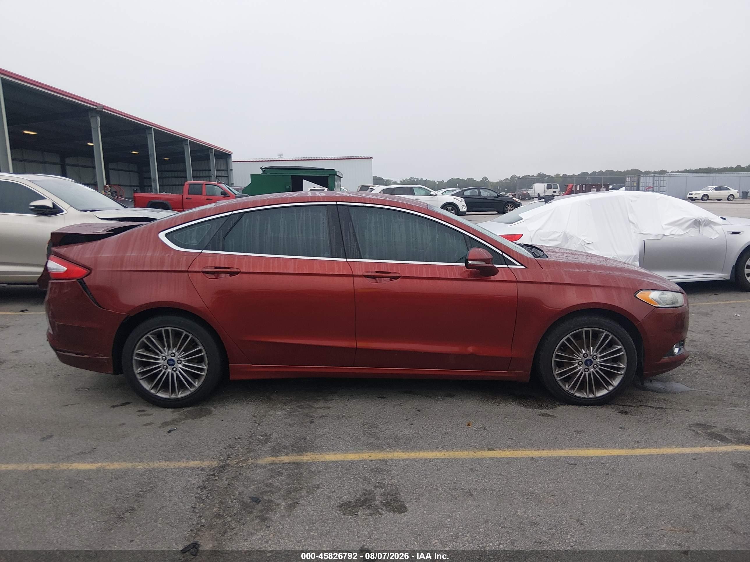 2014 Ford Fusion Se Maroon vin: 3FA6P0H99ER258314
