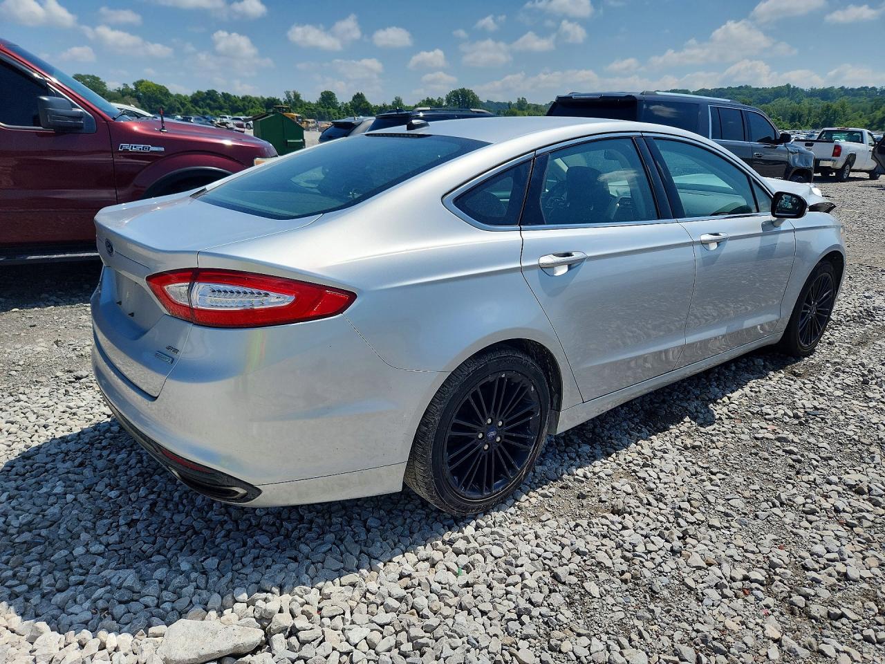 2014 Ford Fusion Se Silver vin: 3FA6P0H99ER266185