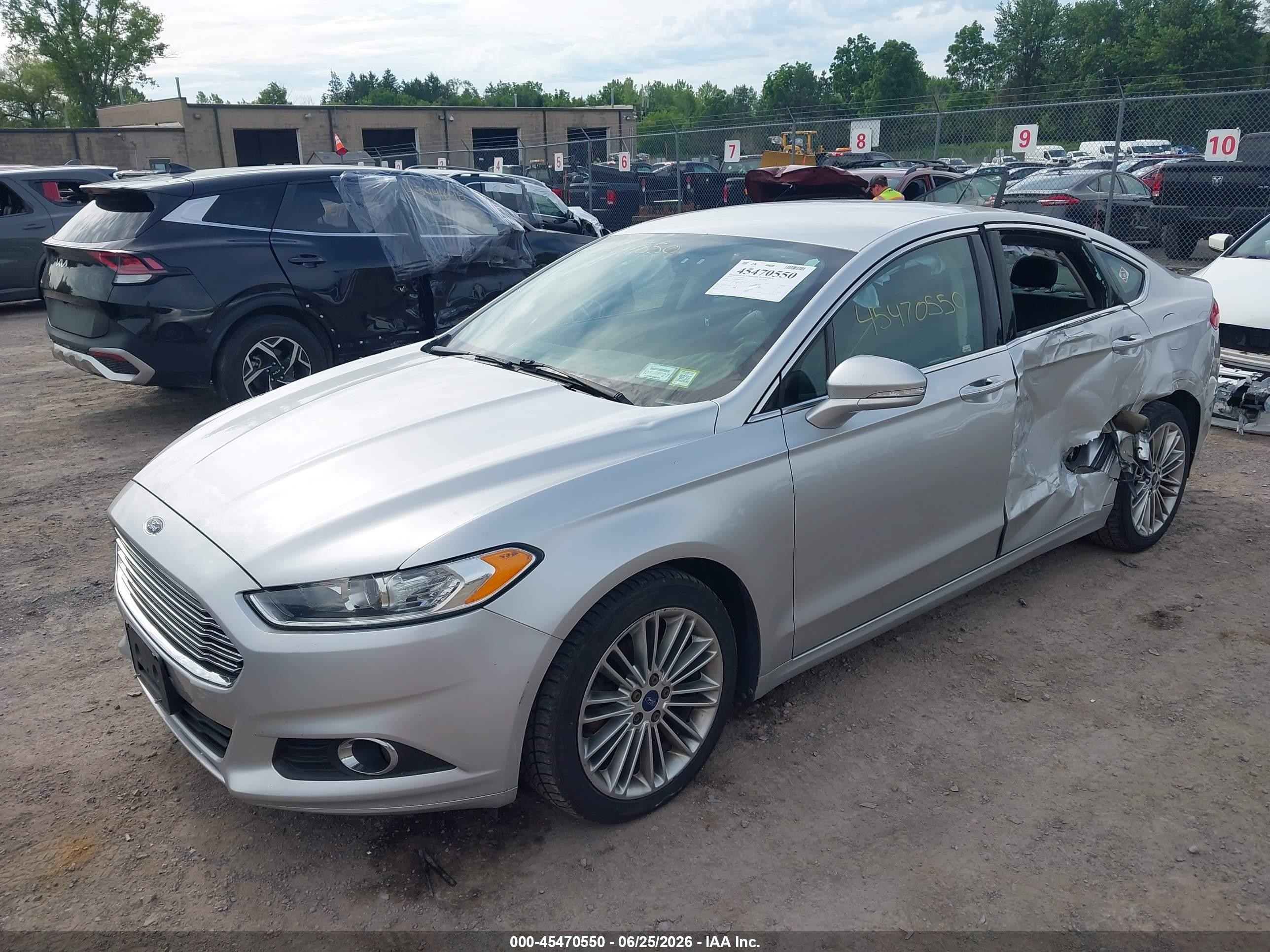 2014 Ford Fusion Se Silver vin: 3FA6P0H99ER320231
