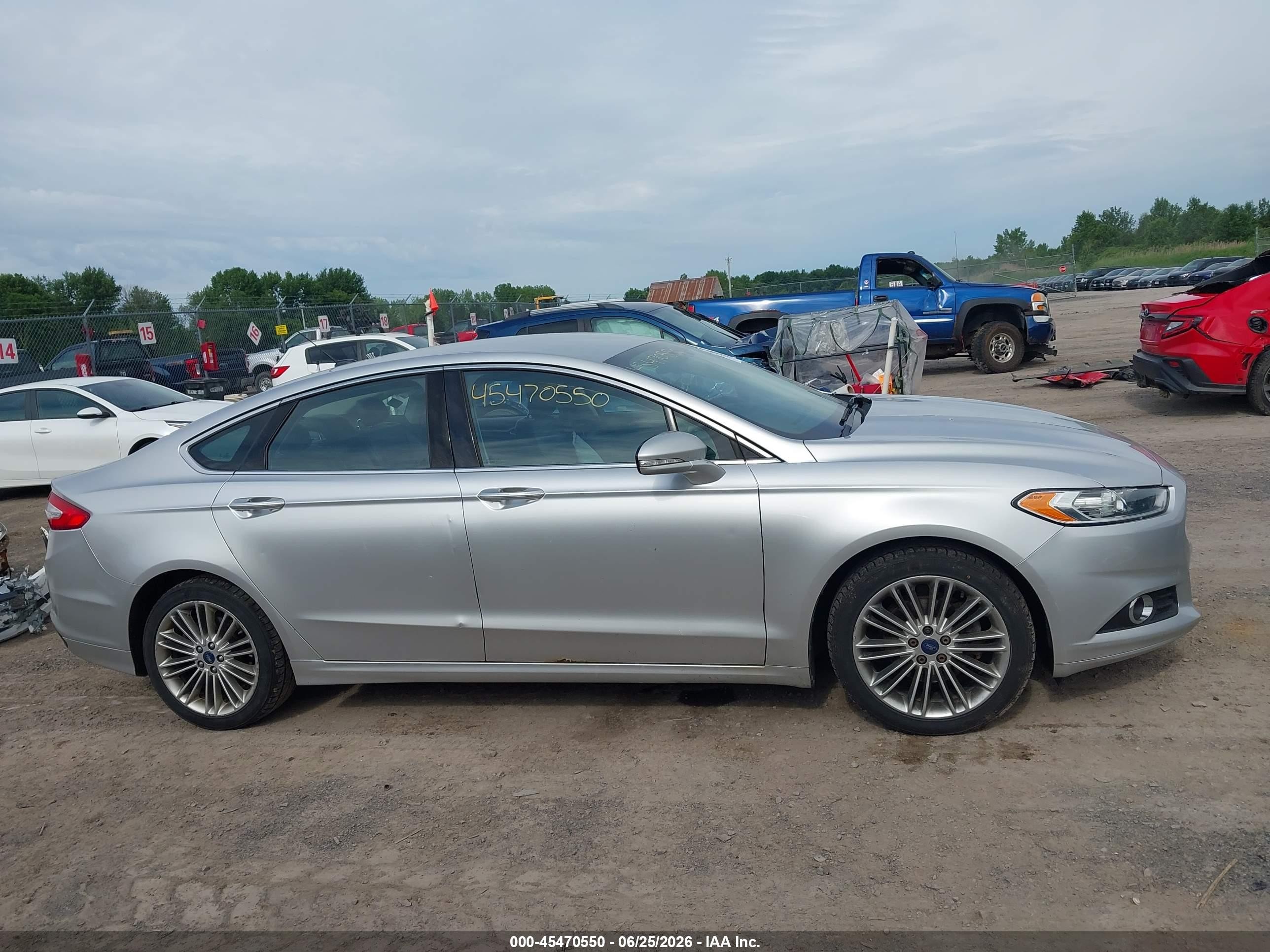 2014 Ford Fusion Se Silver vin: 3FA6P0H99ER320231