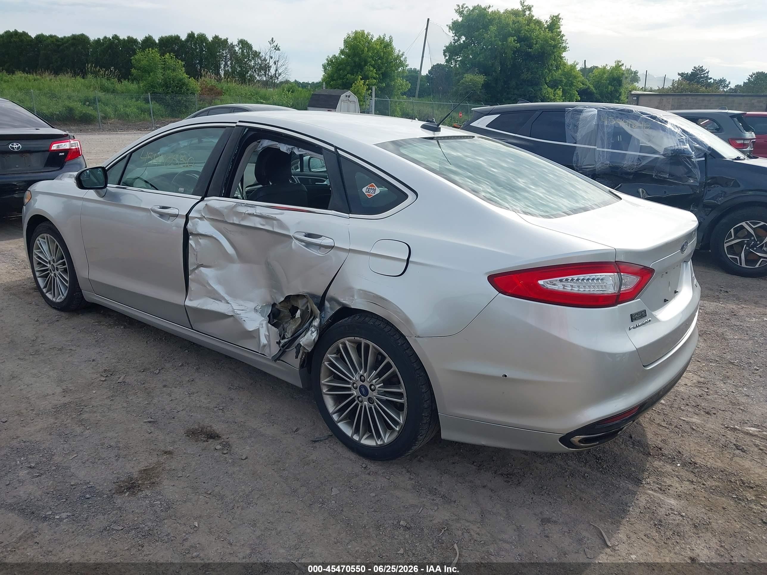 2014 Ford Fusion Se Silver vin: 3FA6P0H99ER320231