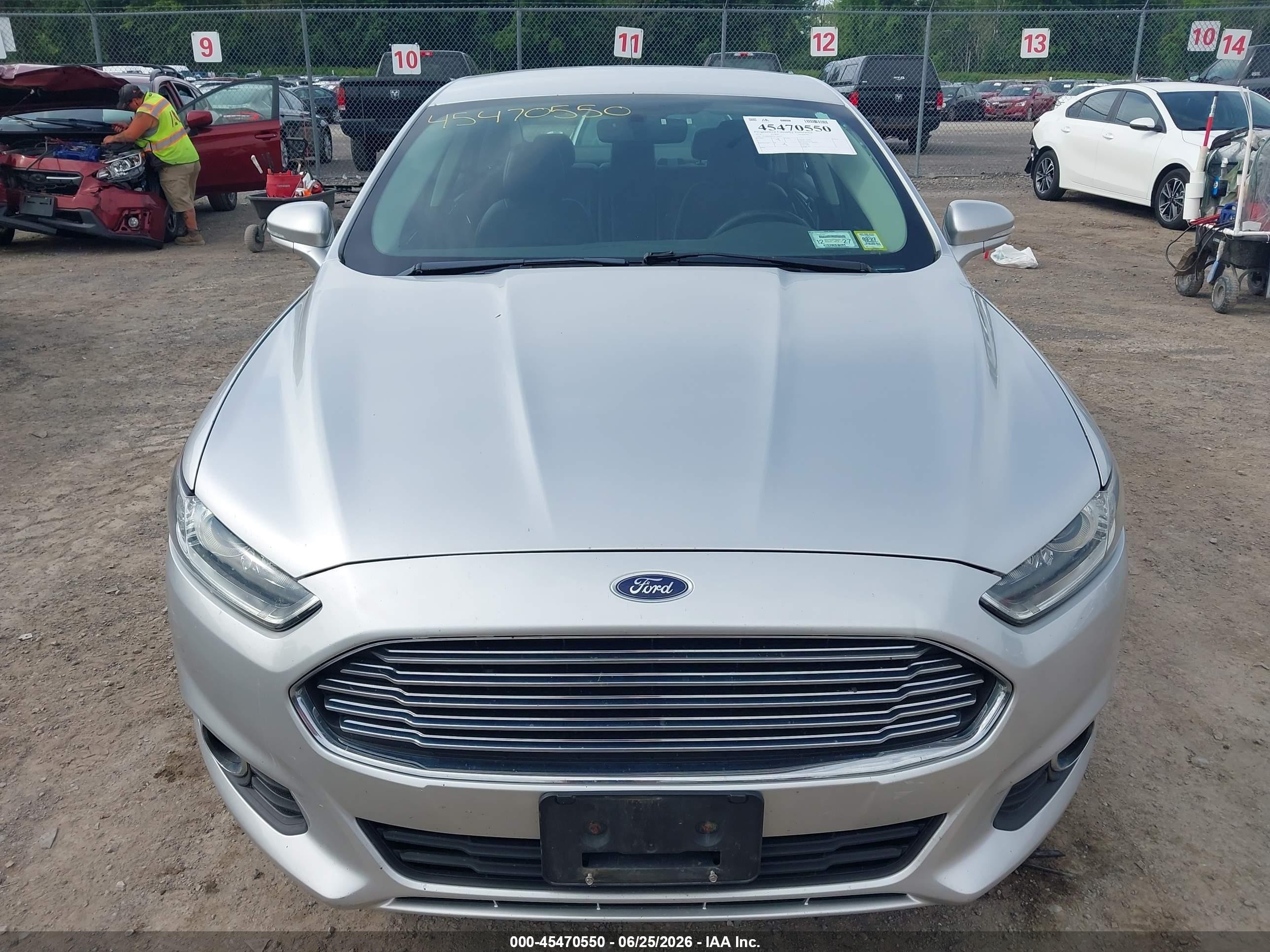 2014 Ford Fusion Se Silver vin: 3FA6P0H99ER320231