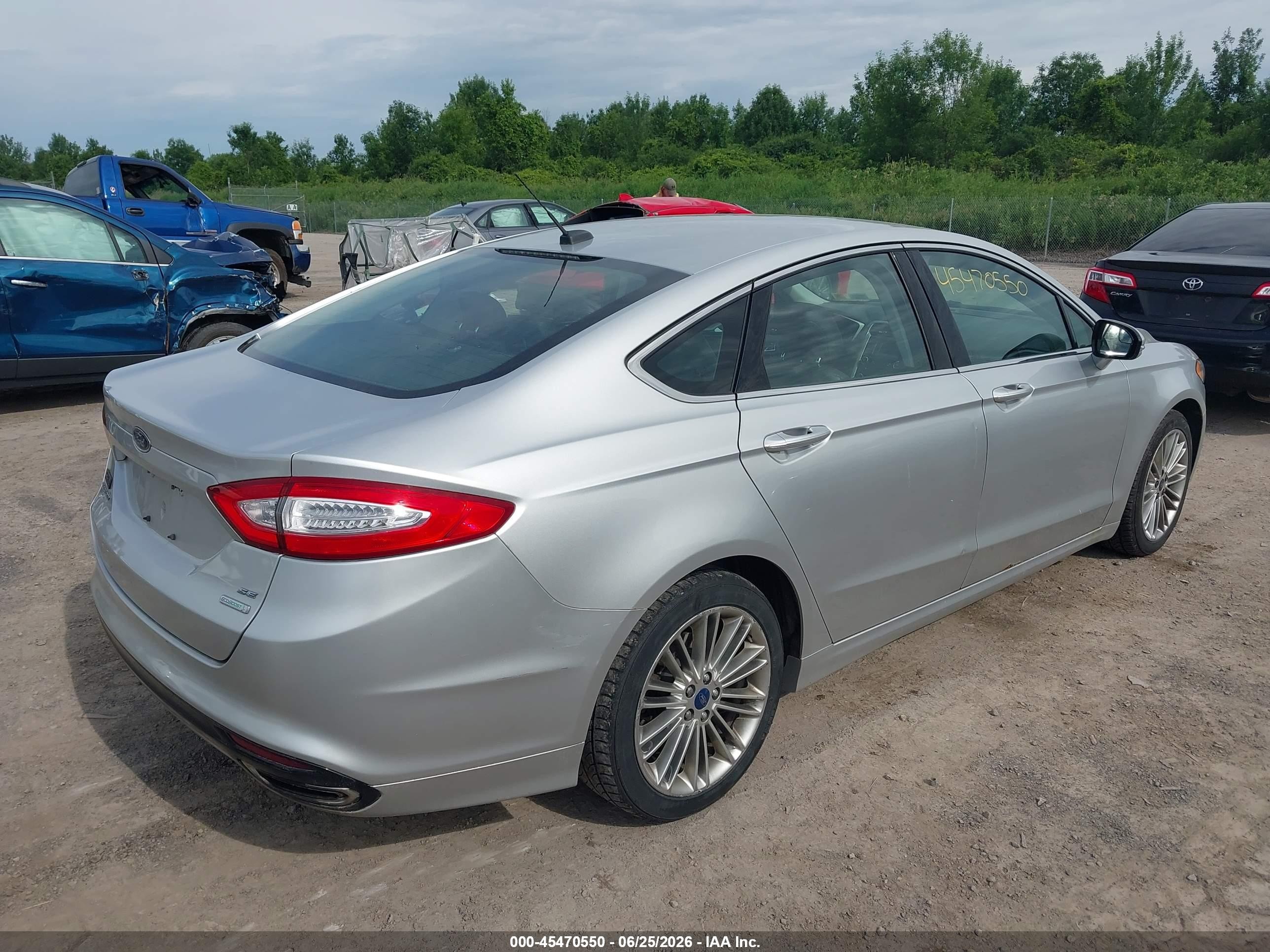 2014 Ford Fusion Se Silver vin: 3FA6P0H99ER320231