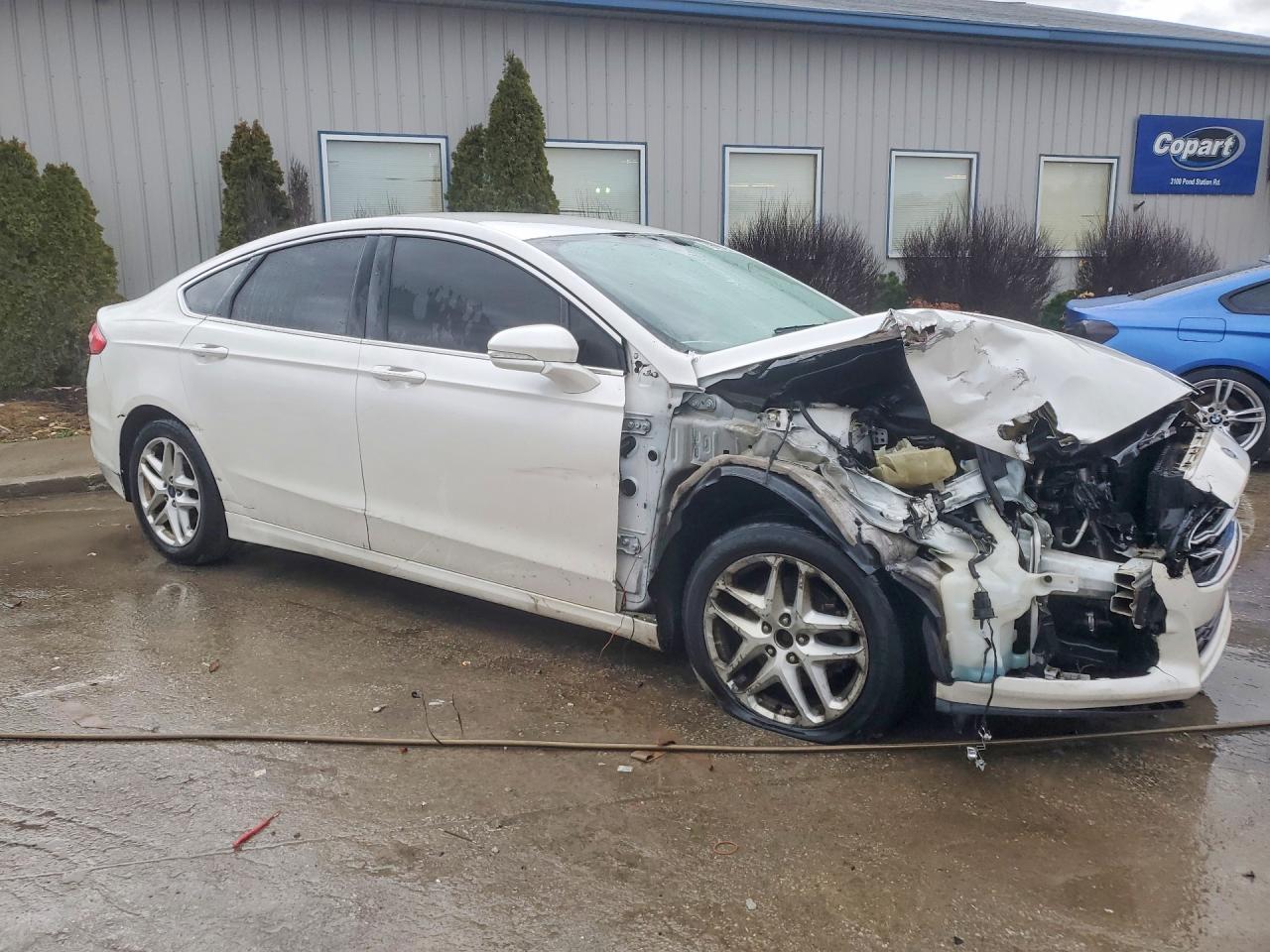 2014 Ford Fusion Se White vin: 3FA6P0H99ER360566