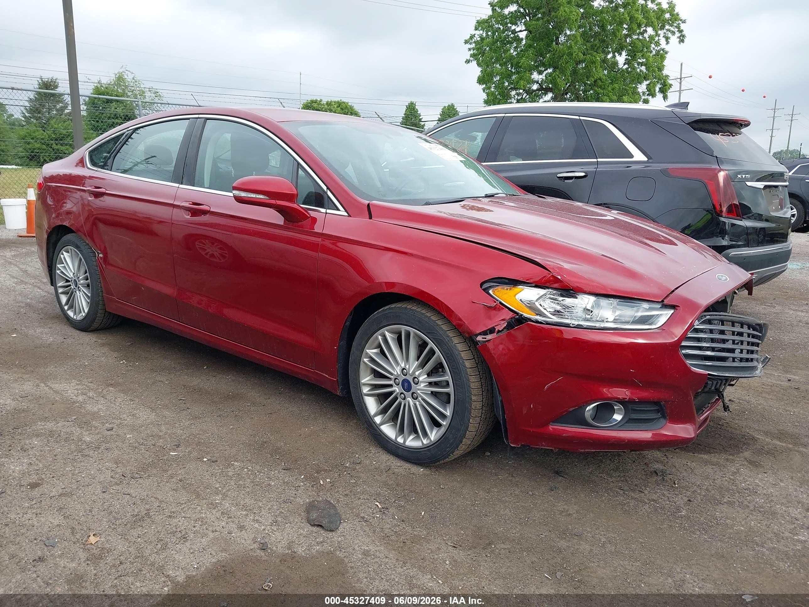 2014 Ford Fusion Se Burgundy vin: 3FA6P0H99ER388917