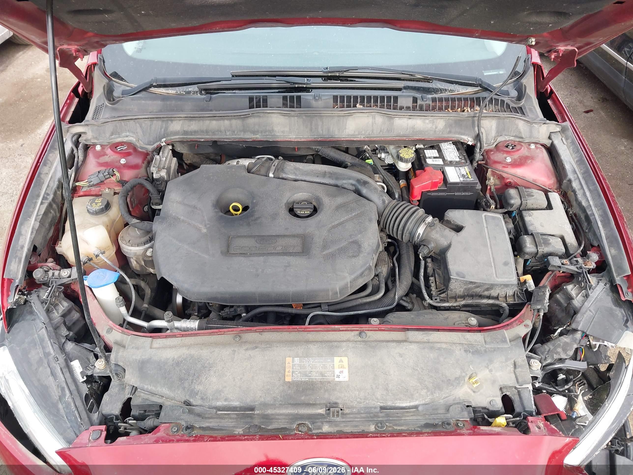 2014 Ford Fusion Se Burgundy vin: 3FA6P0H99ER388917