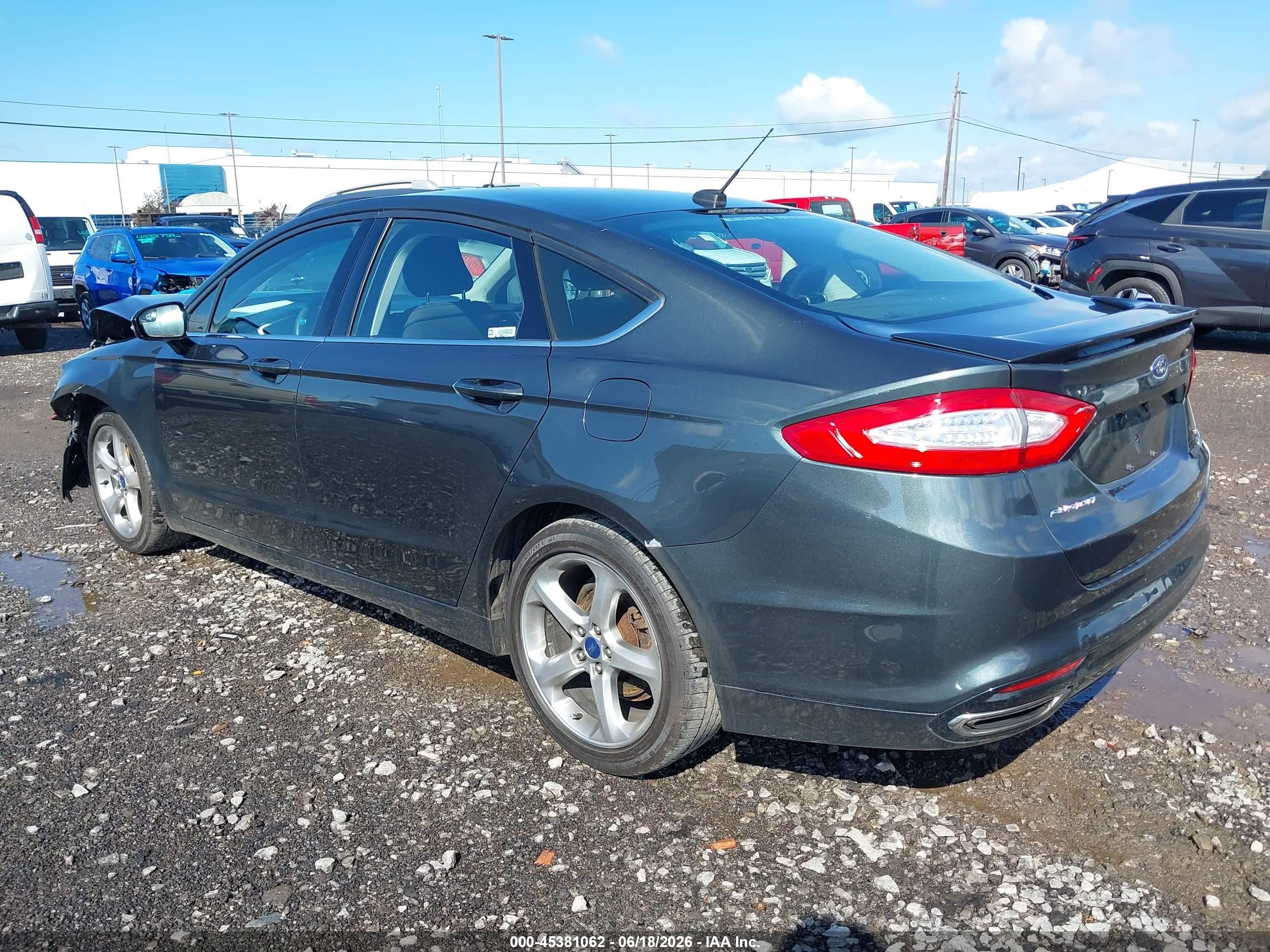 2015 Ford Fusion Se Green vin: 3FA6P0H99FR179484