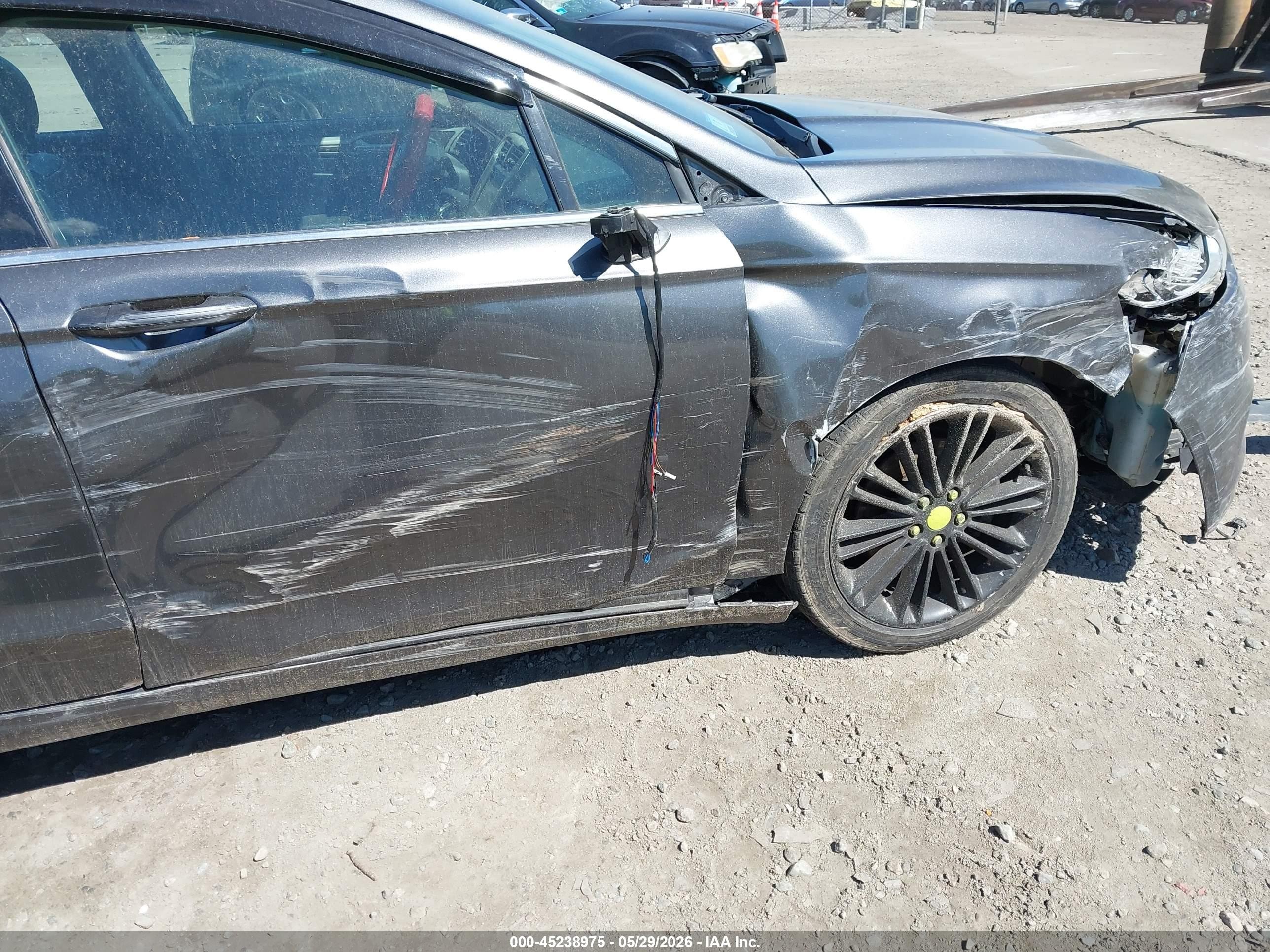 2015 Ford Fusion Se Gray vin: 3FA6P0H99FR217103
