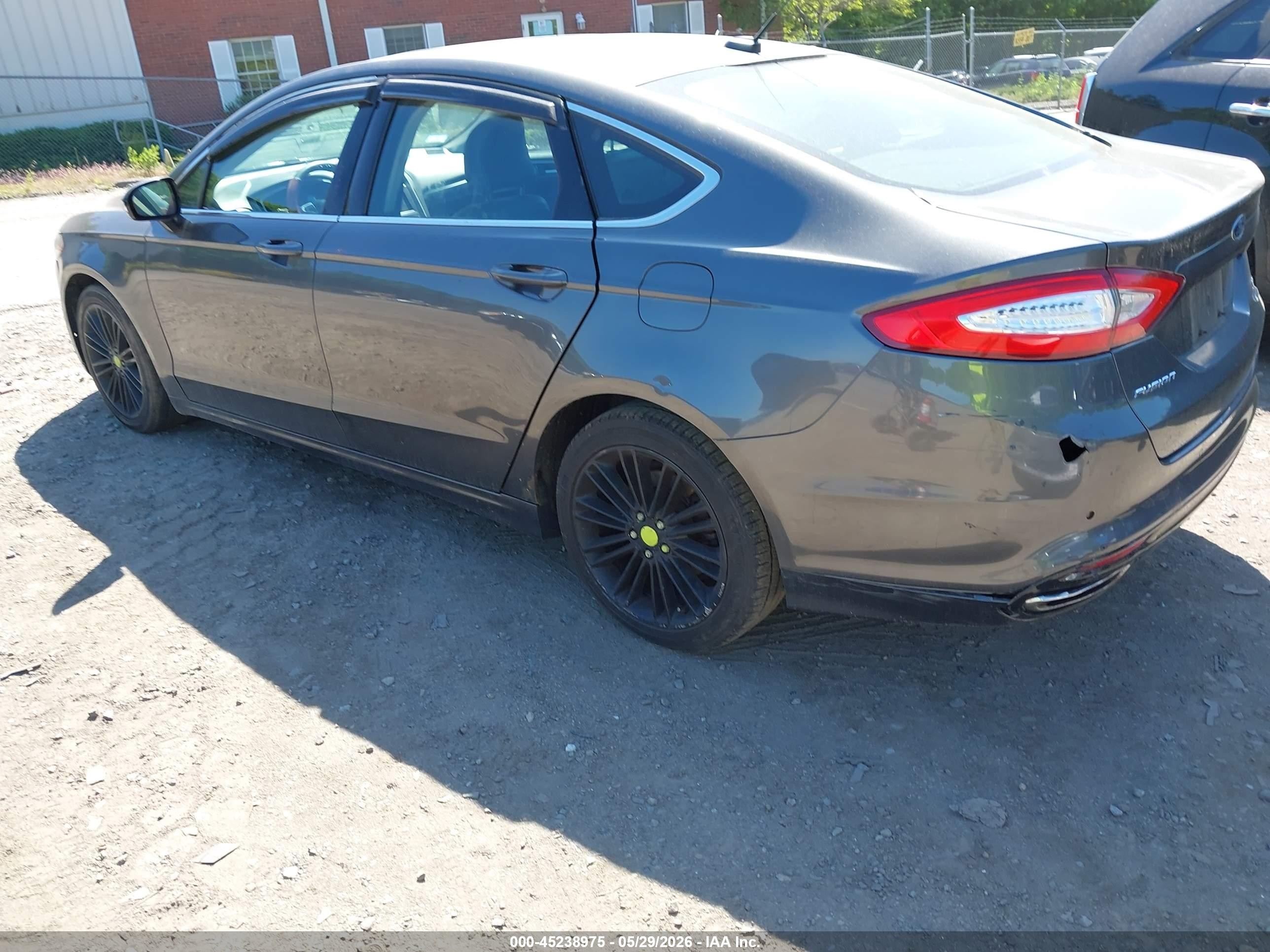 2015 Ford Fusion Se Gray vin: 3FA6P0H99FR217103