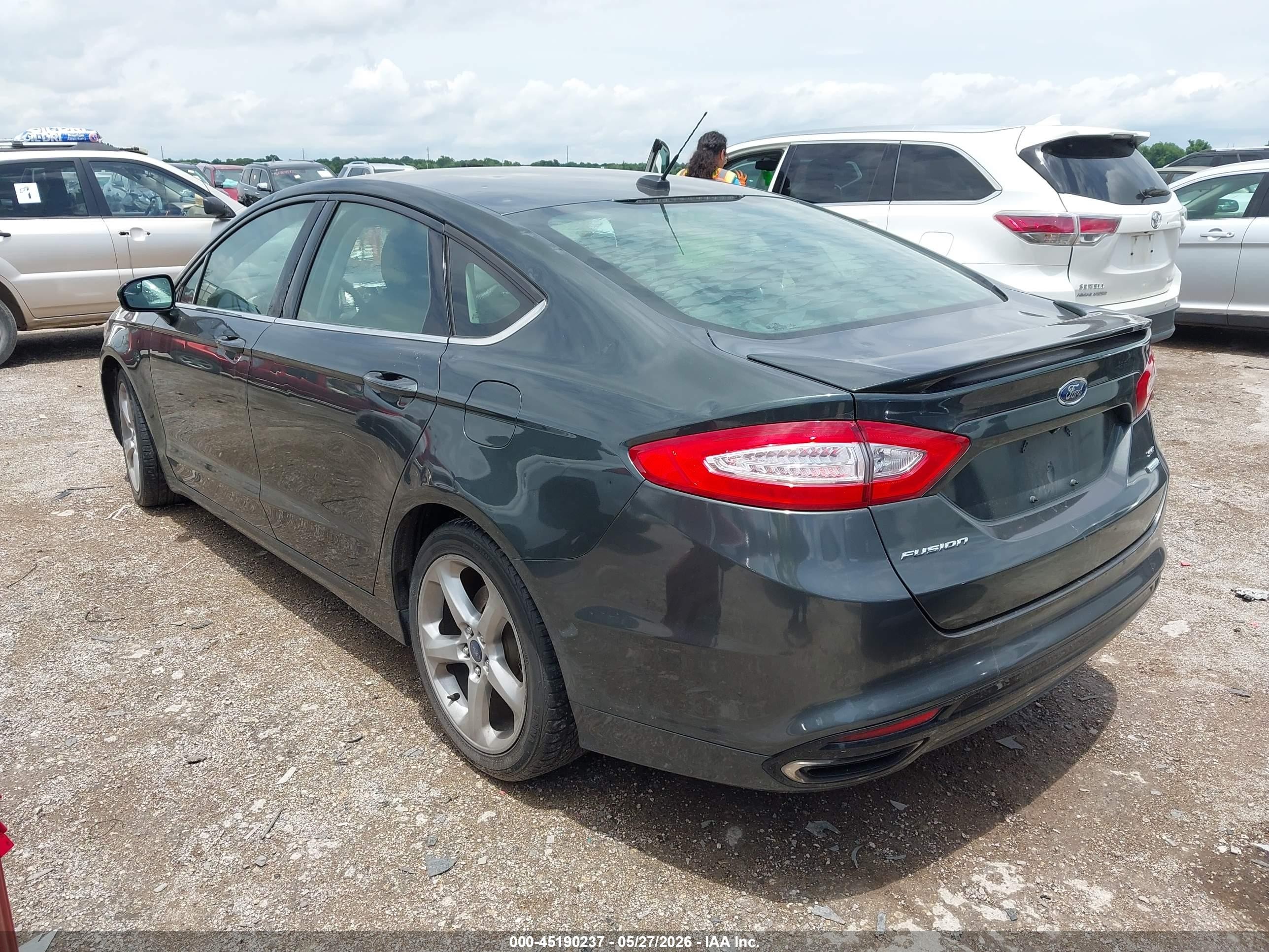 2015 Ford Fusion Se Green vin: 3FA6P0H99FR223757