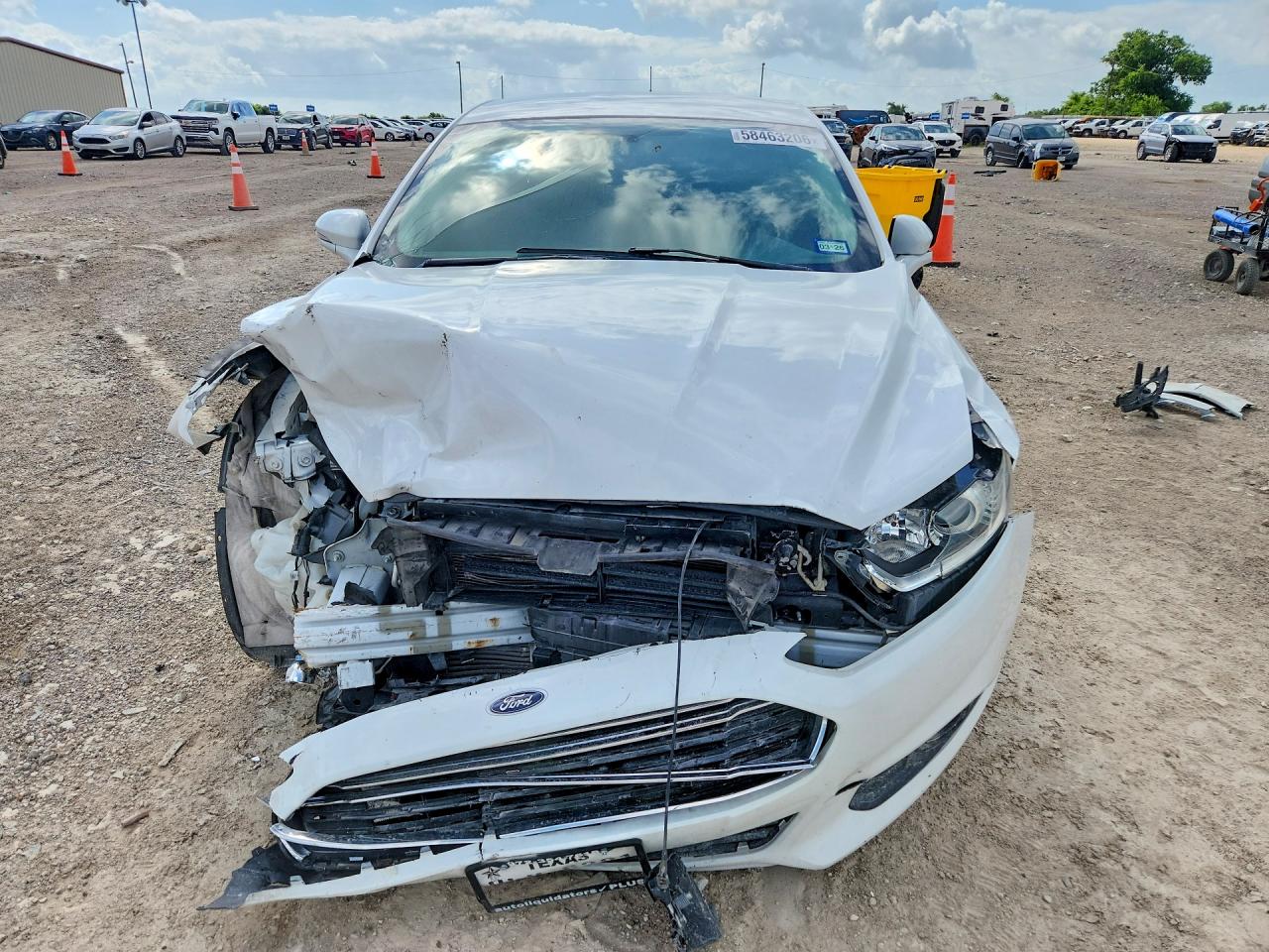 2015 Ford Fusion Se White vin: 3FA6P0H99FR239814